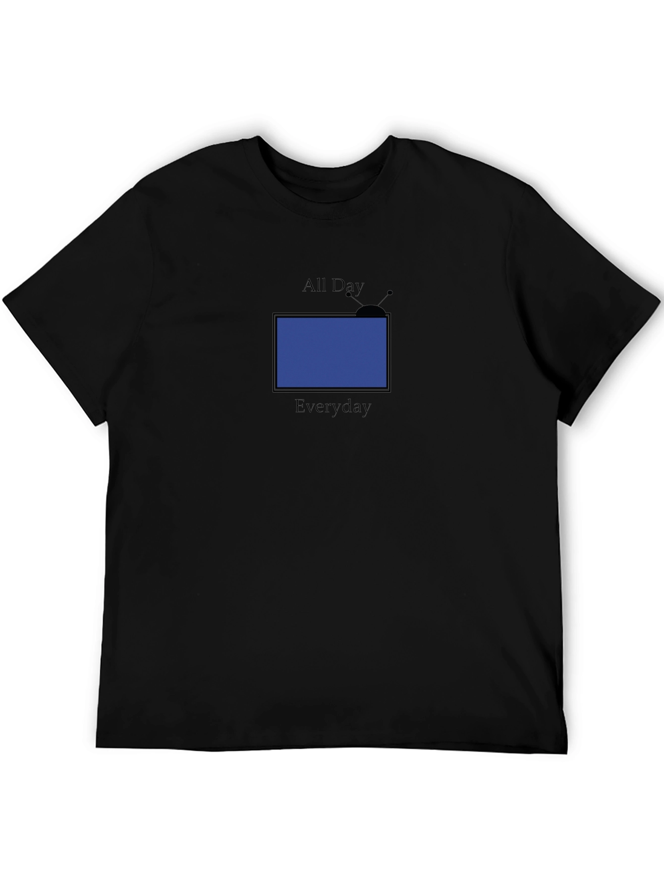 All Day Everyday Black Tee