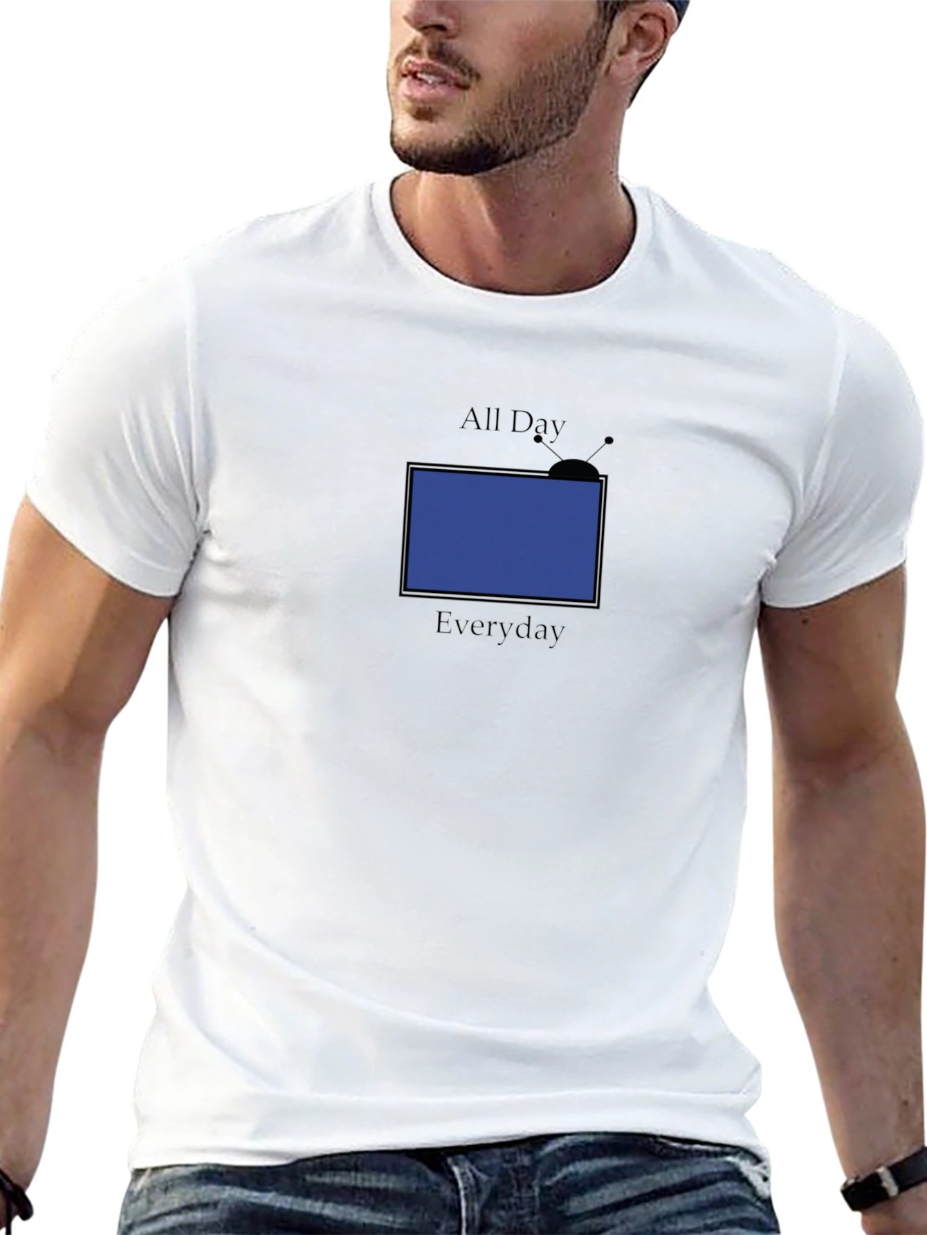 All Day Everyday Black Tee