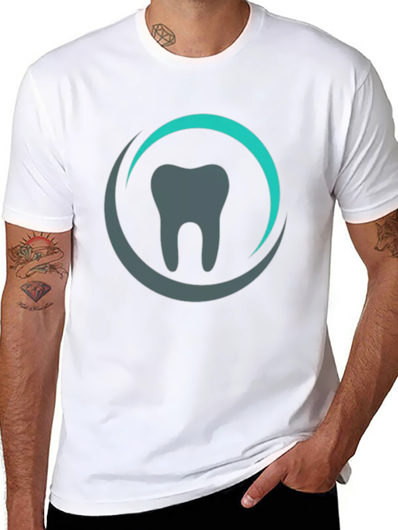 Dental T-Shirt - Tooth Logo Design - Cotton Tee