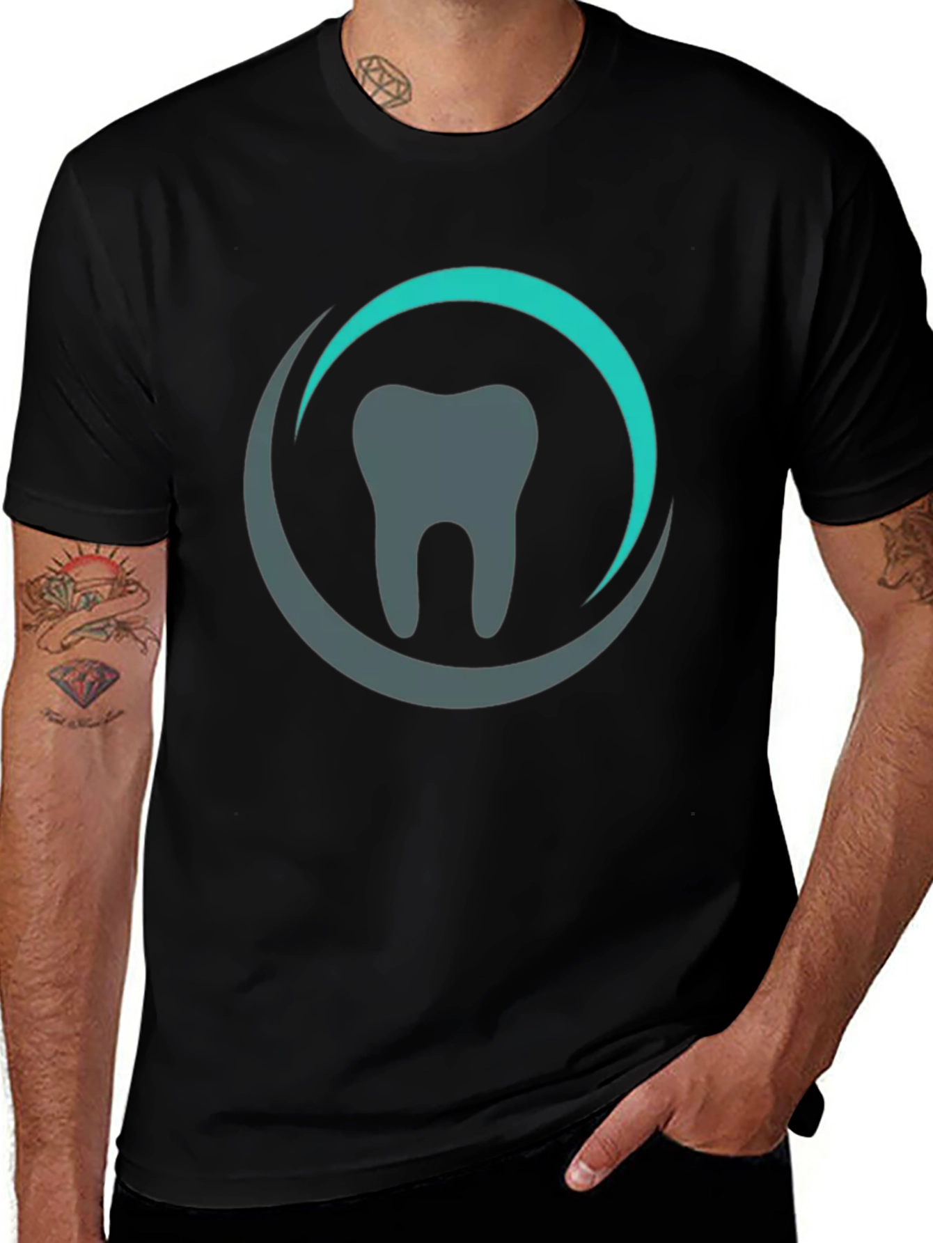 Dental T-Shirt - Tooth Logo Design - Cotton Tee