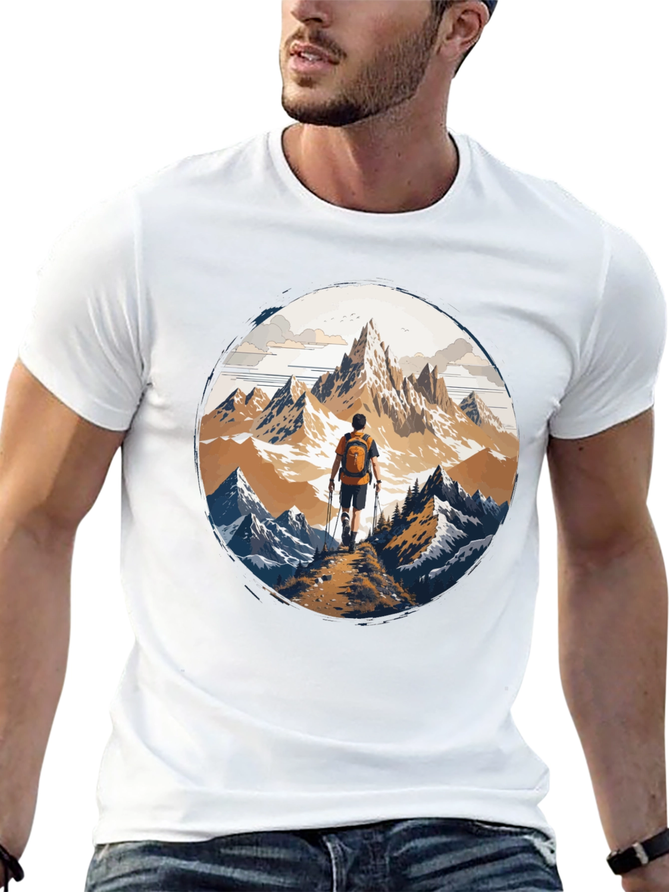 Mountain Hiker Graphic Tee - Adventure Awaits!