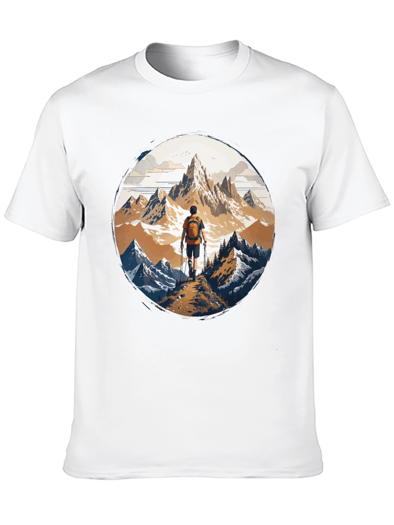 Mountain Hiker Graphic Tee - Adventure Awaits!