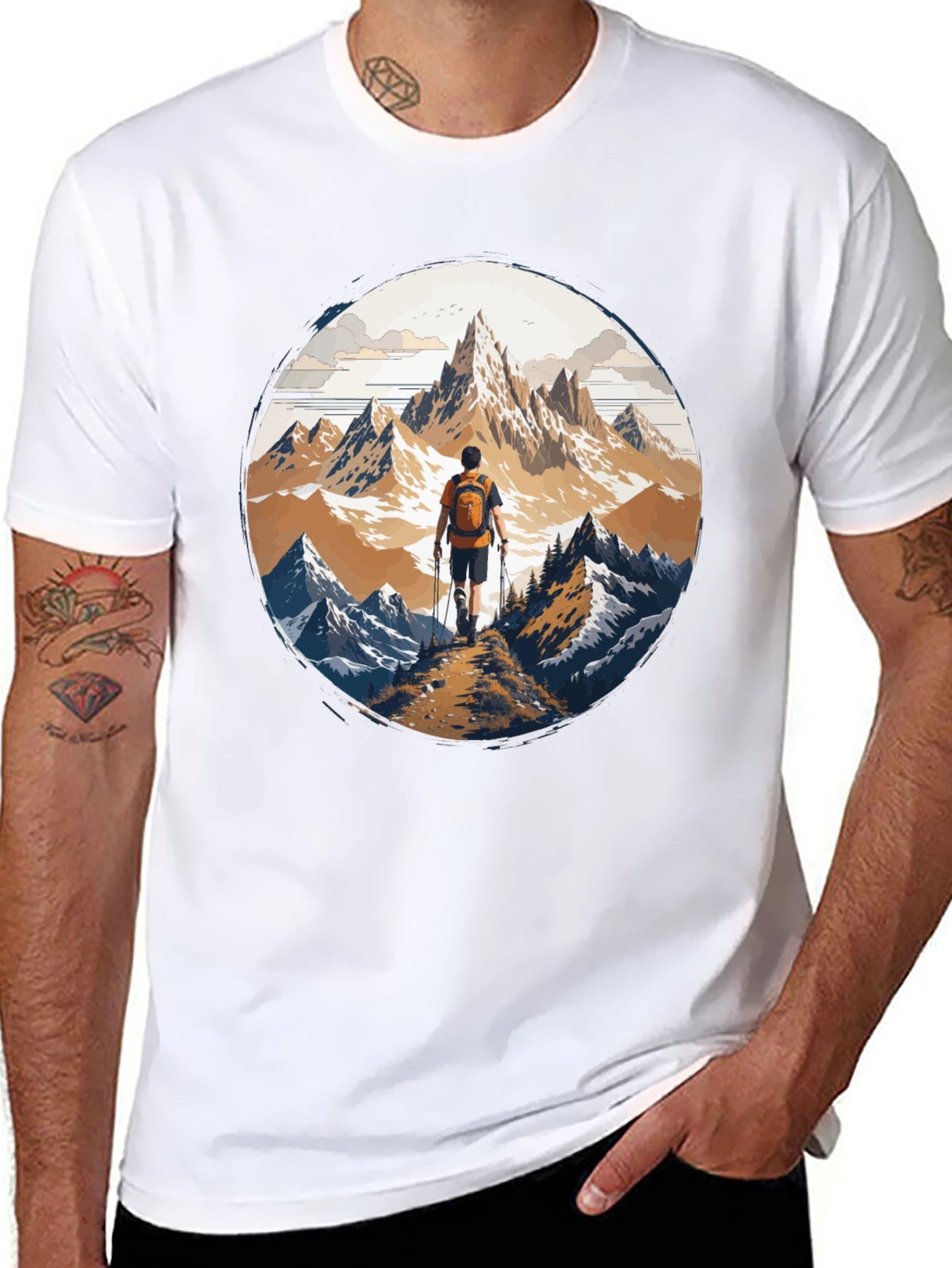 Mountain Hiker Graphic Tee - Adventure Awaits!