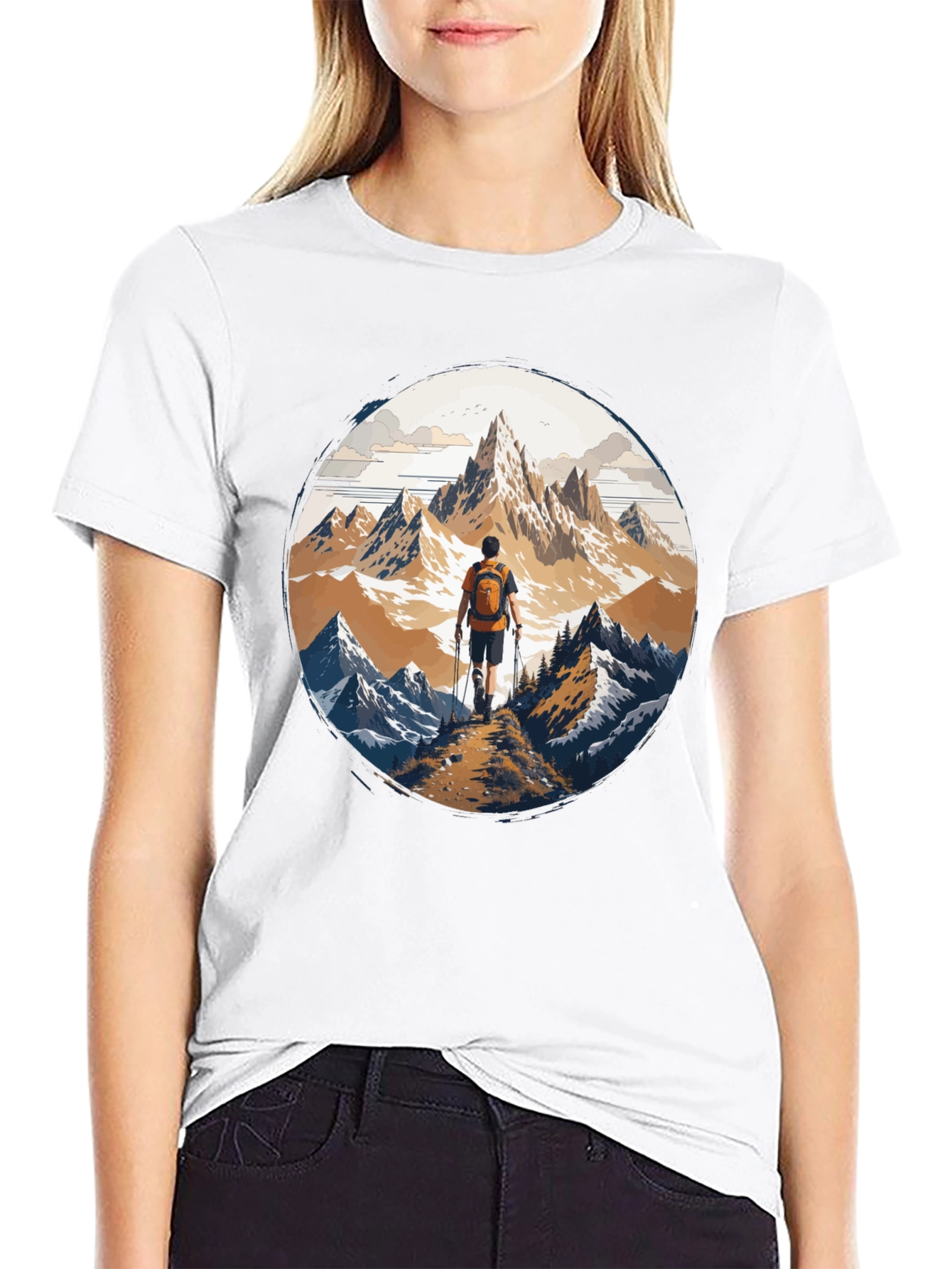 Mountain Hiker Graphic Tee - Adventure Awaits!