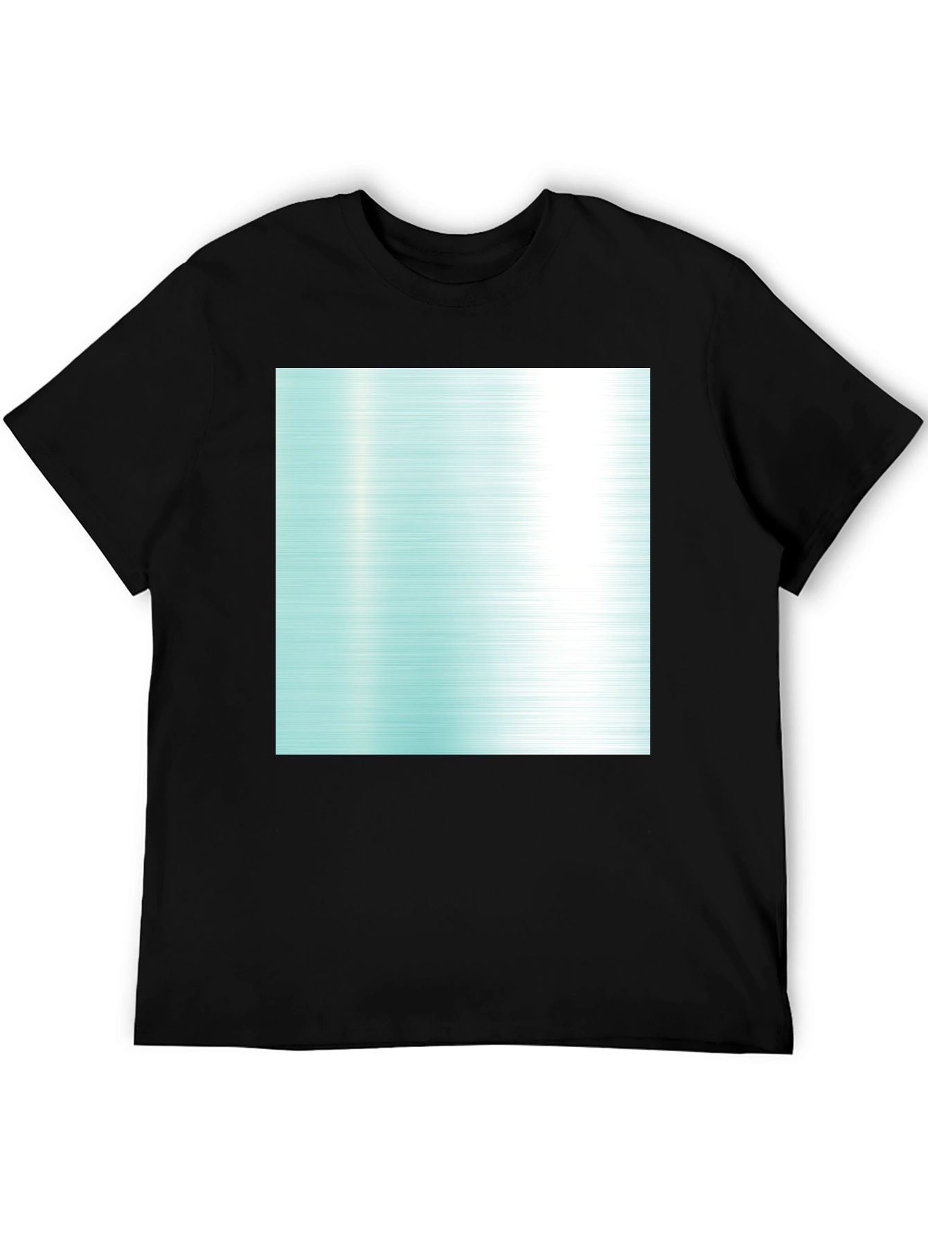 Modern Graphic Tee - Abstract Aqua Design