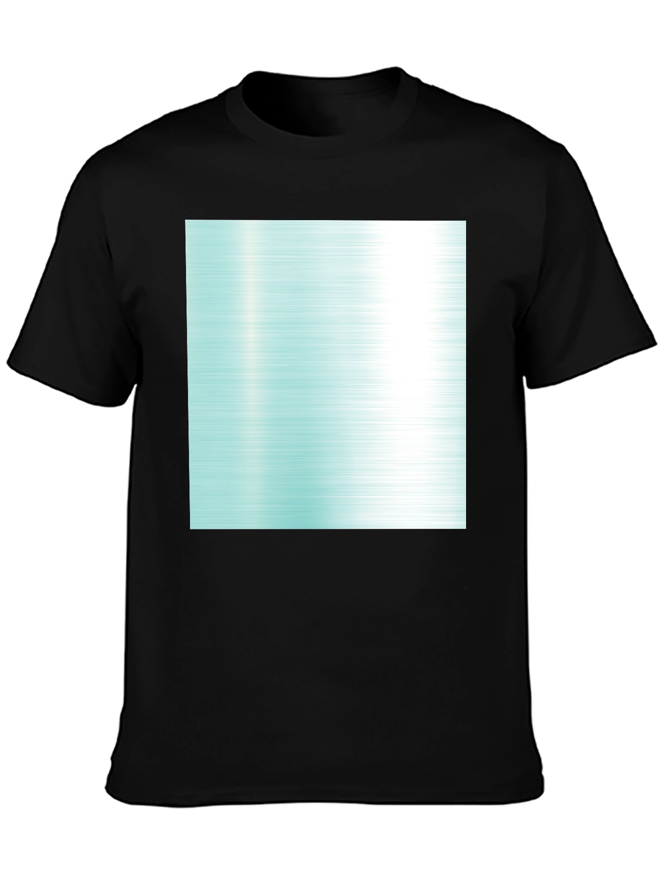 Modern Graphic Tee - Abstract Aqua Design
