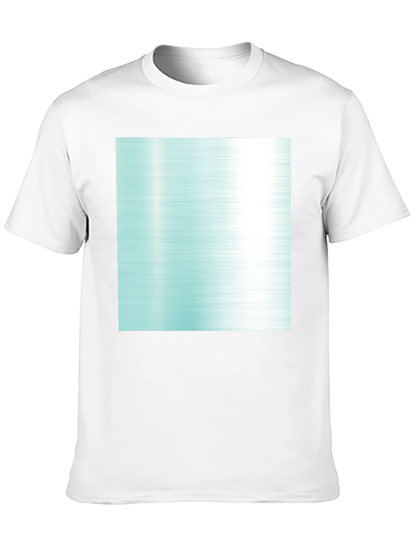 Modern Graphic Tee - Abstract Aqua Design