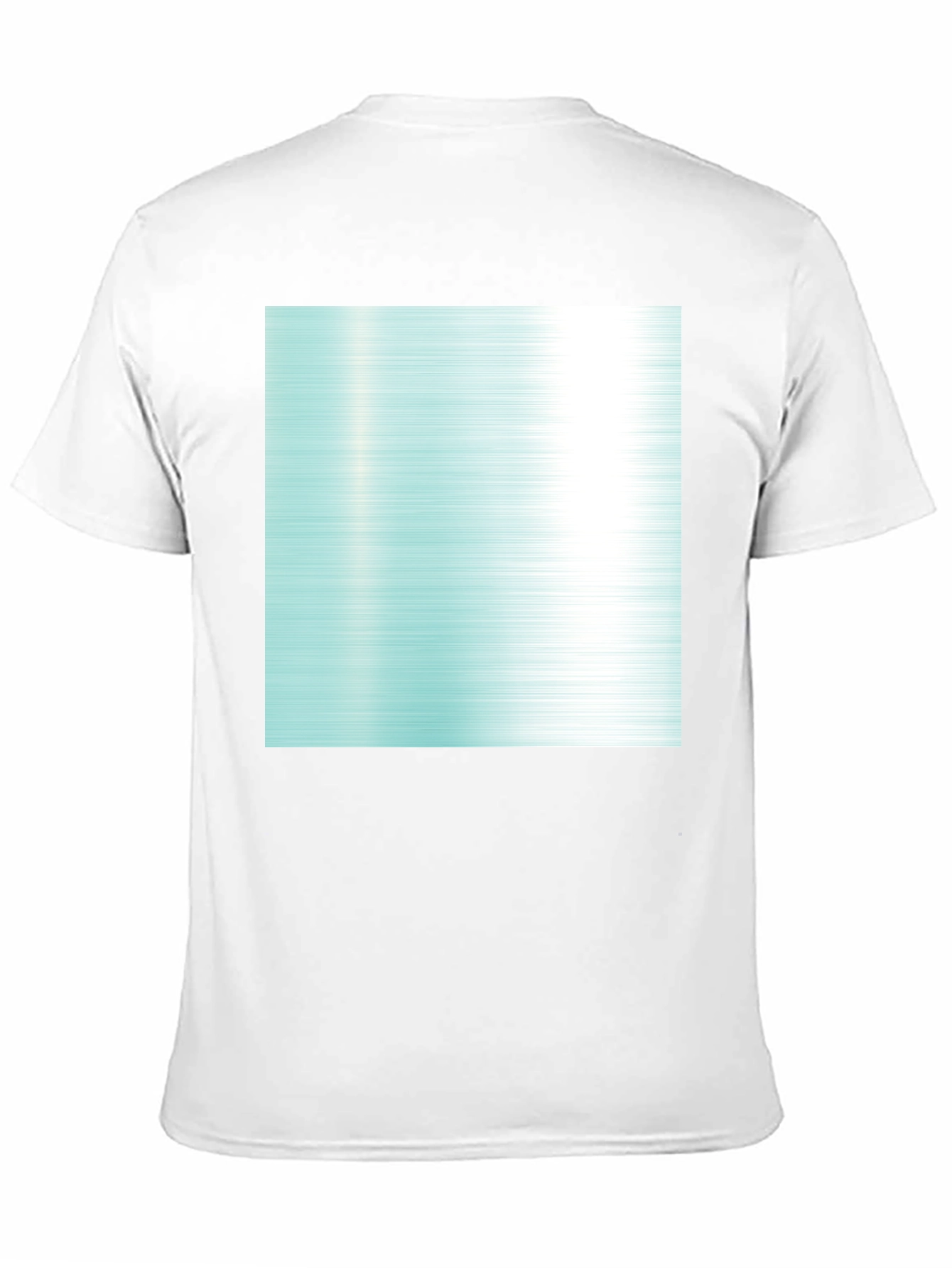 Modern Graphic Tee - Abstract Aqua Design