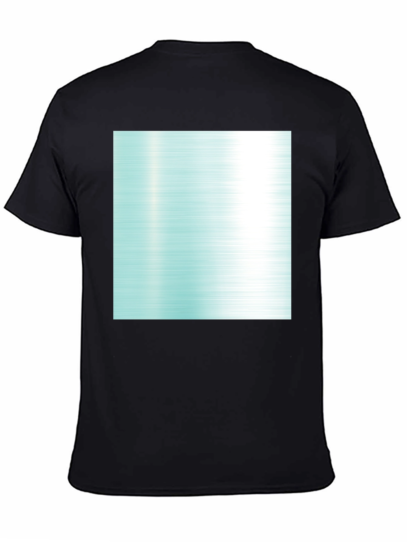 Modern Graphic Tee - Abstract Aqua Design