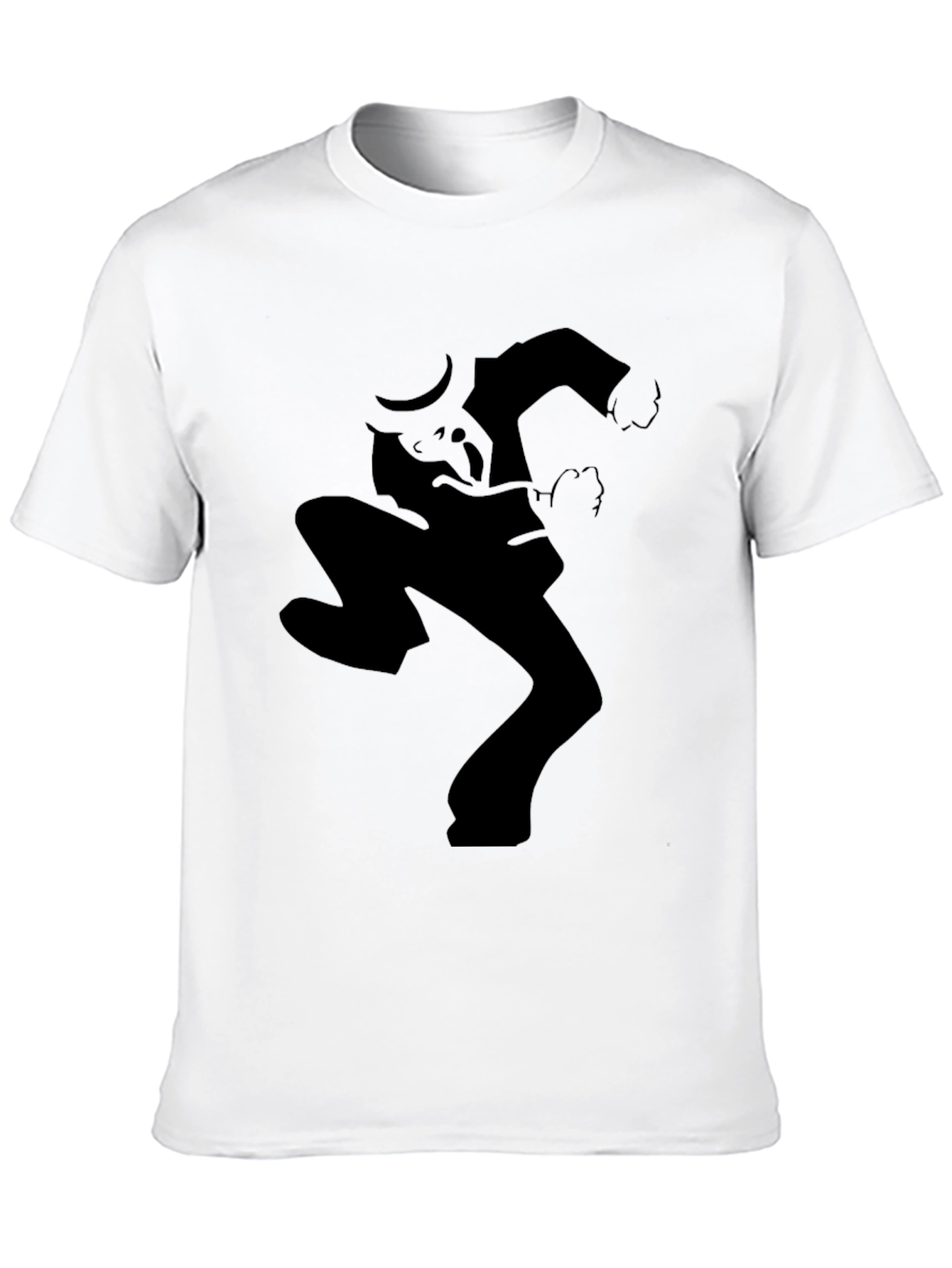 Silhouette Dance Graphic Tee - Black Casual Style