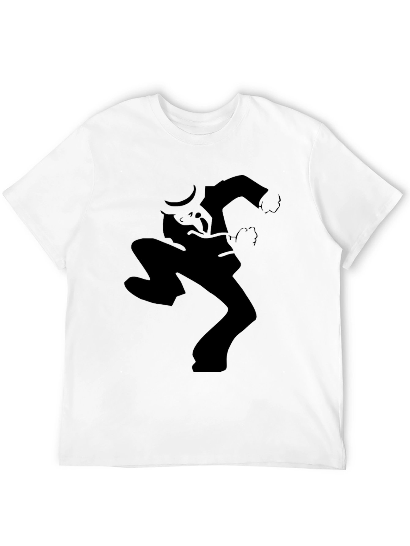 Silhouette Dance Graphic Tee - Black Casual Style