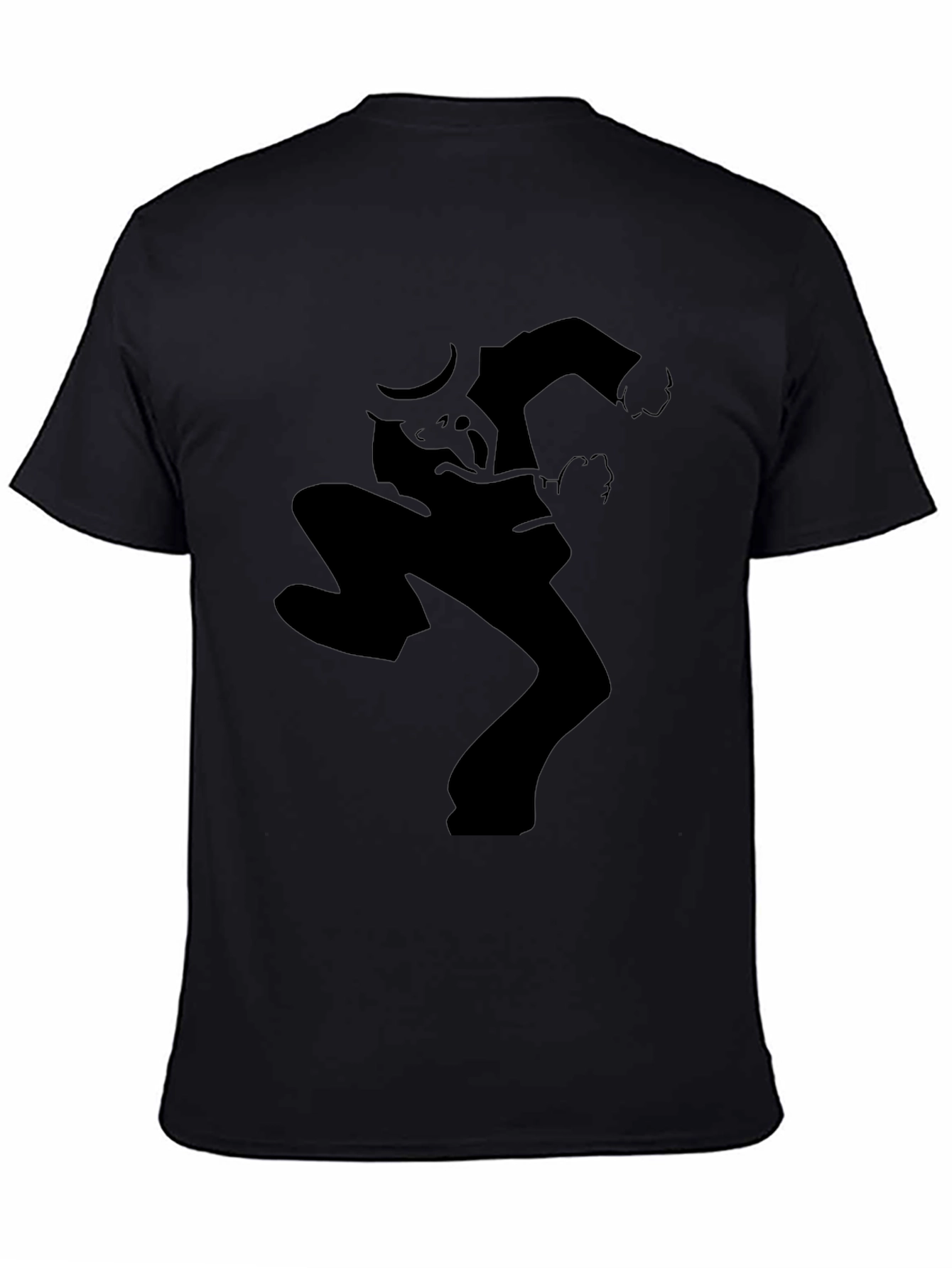 Silhouette Dance Graphic Tee - Black Casual Style