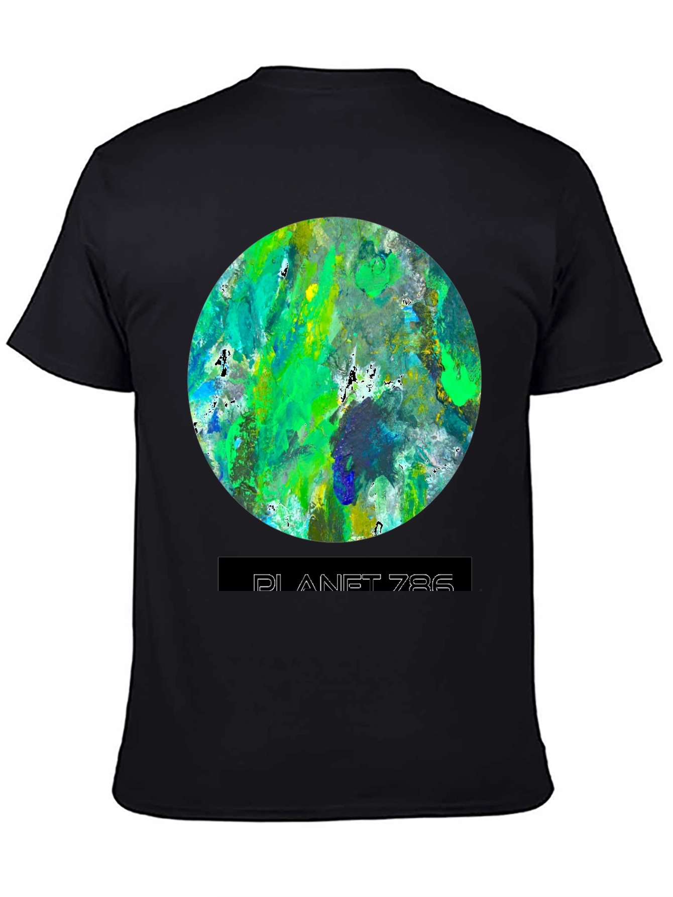 Planet 786 Graphic Tee - Modern Abstract Design