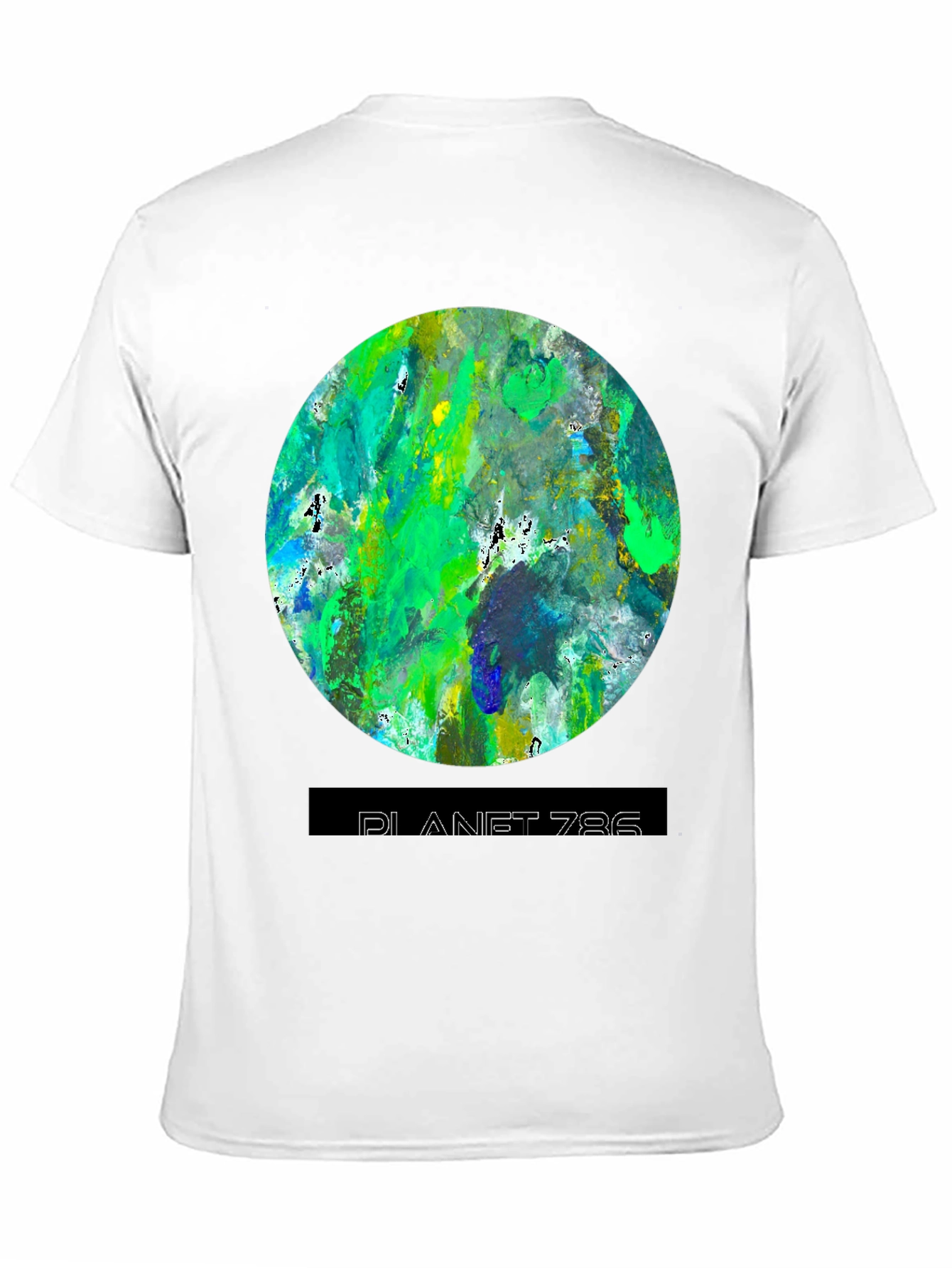 Planet 786 Graphic Tee - Modern Abstract Design