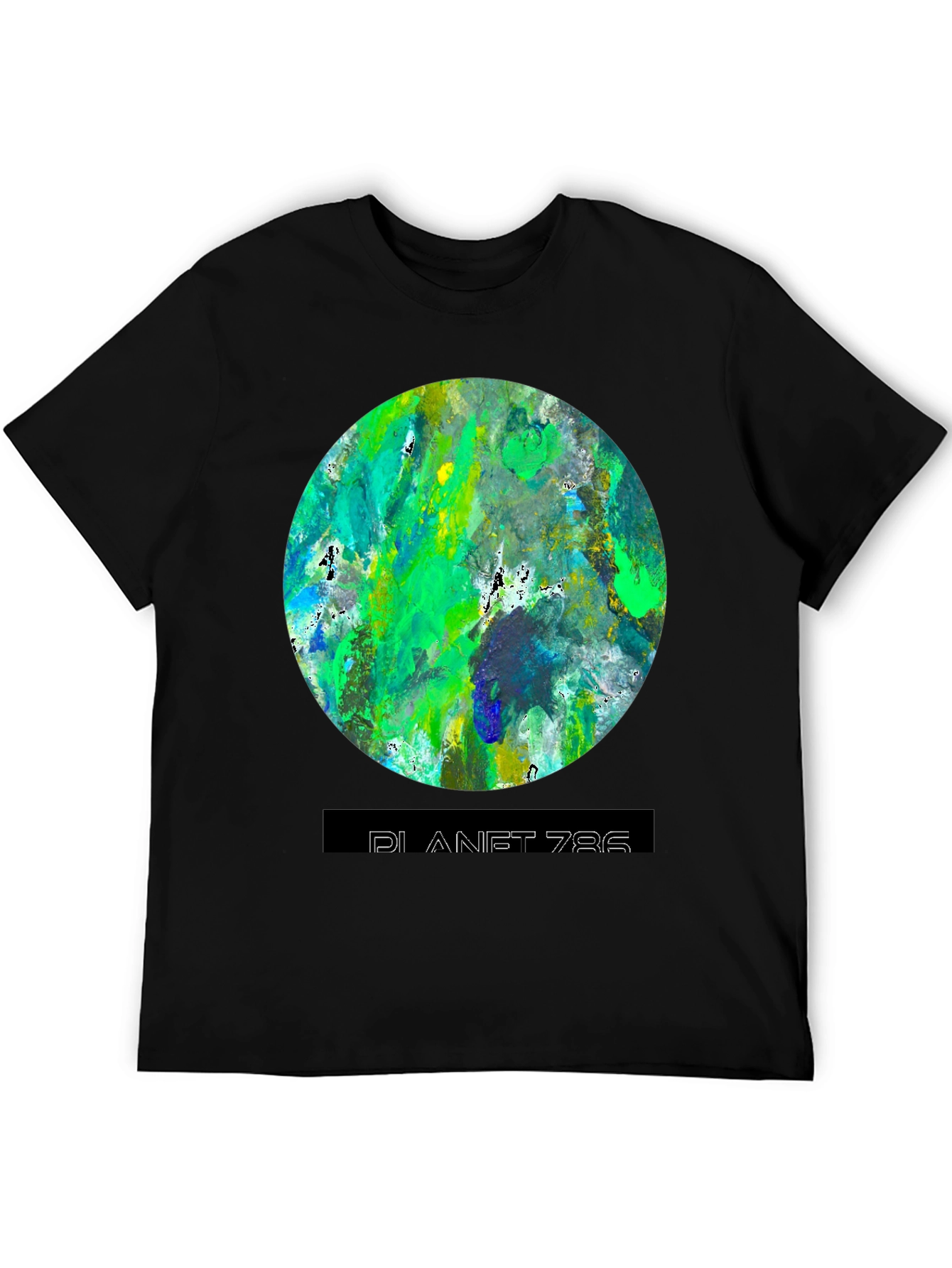 Planet 786 Graphic Tee - Modern Abstract Design