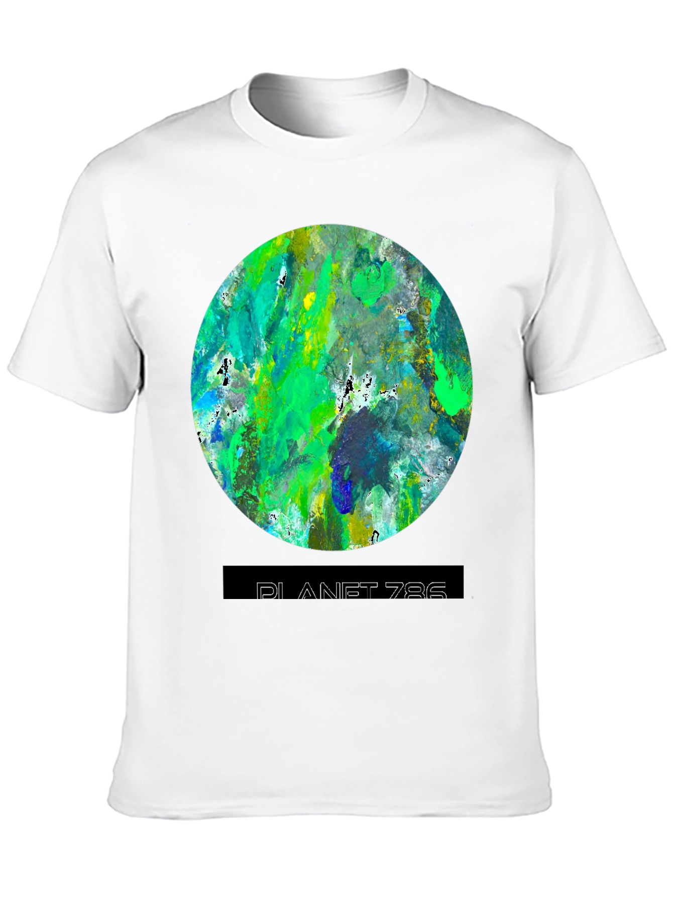 Planet 786 Graphic Tee - Modern Abstract Design