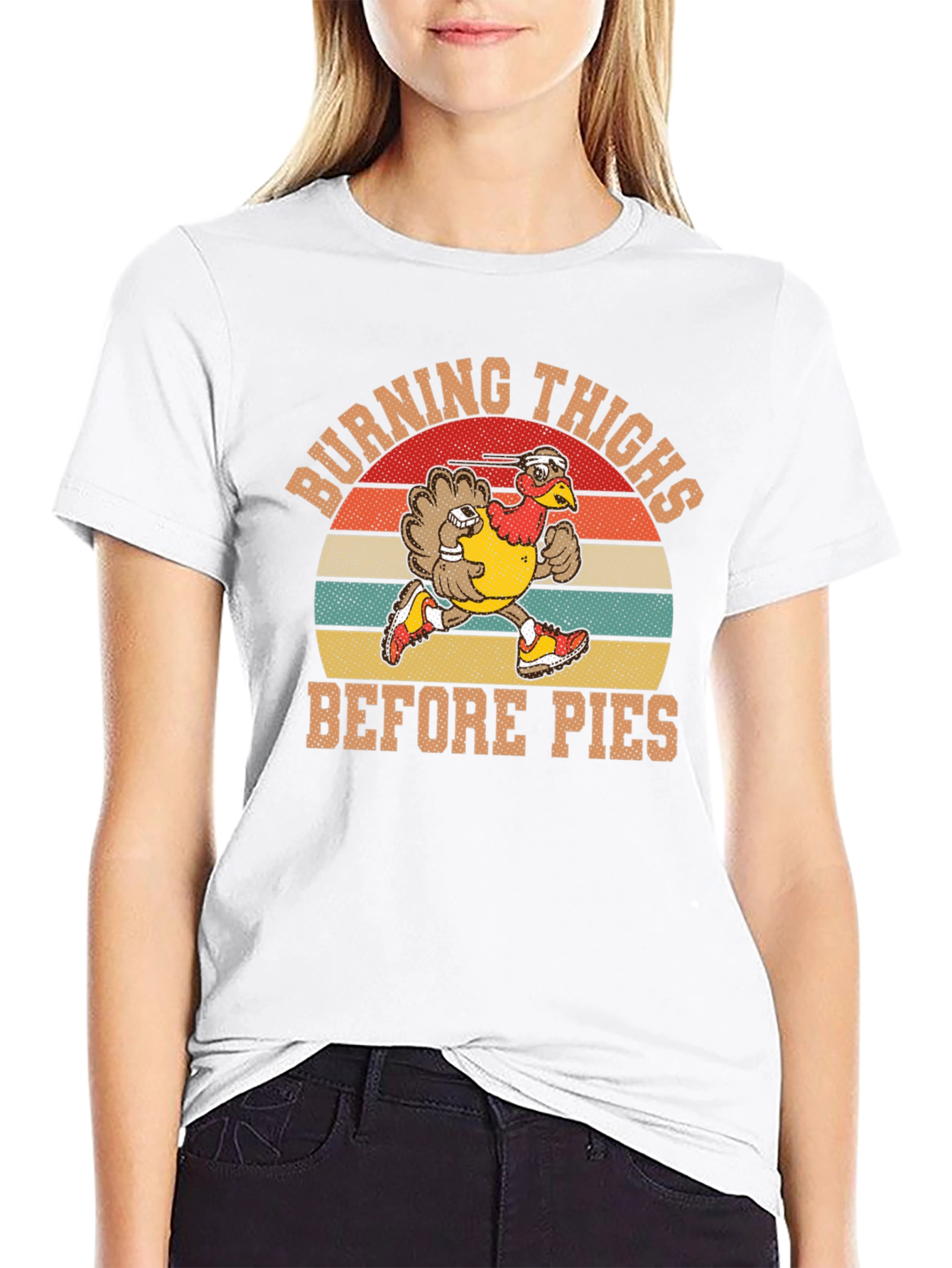 Burning Thighs Before Pies Turkey Trot T-Shirt