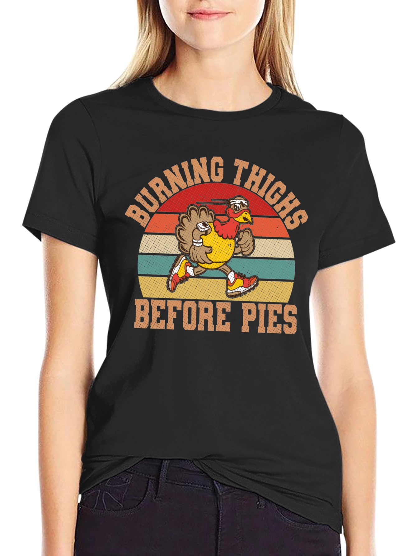 Burning Thighs Before Pies Turkey Trot T-Shirt