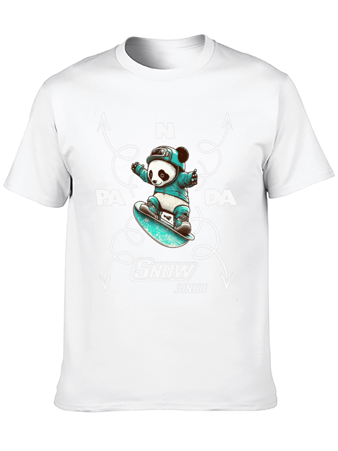 Panda Snow Junkie T-Shirt
