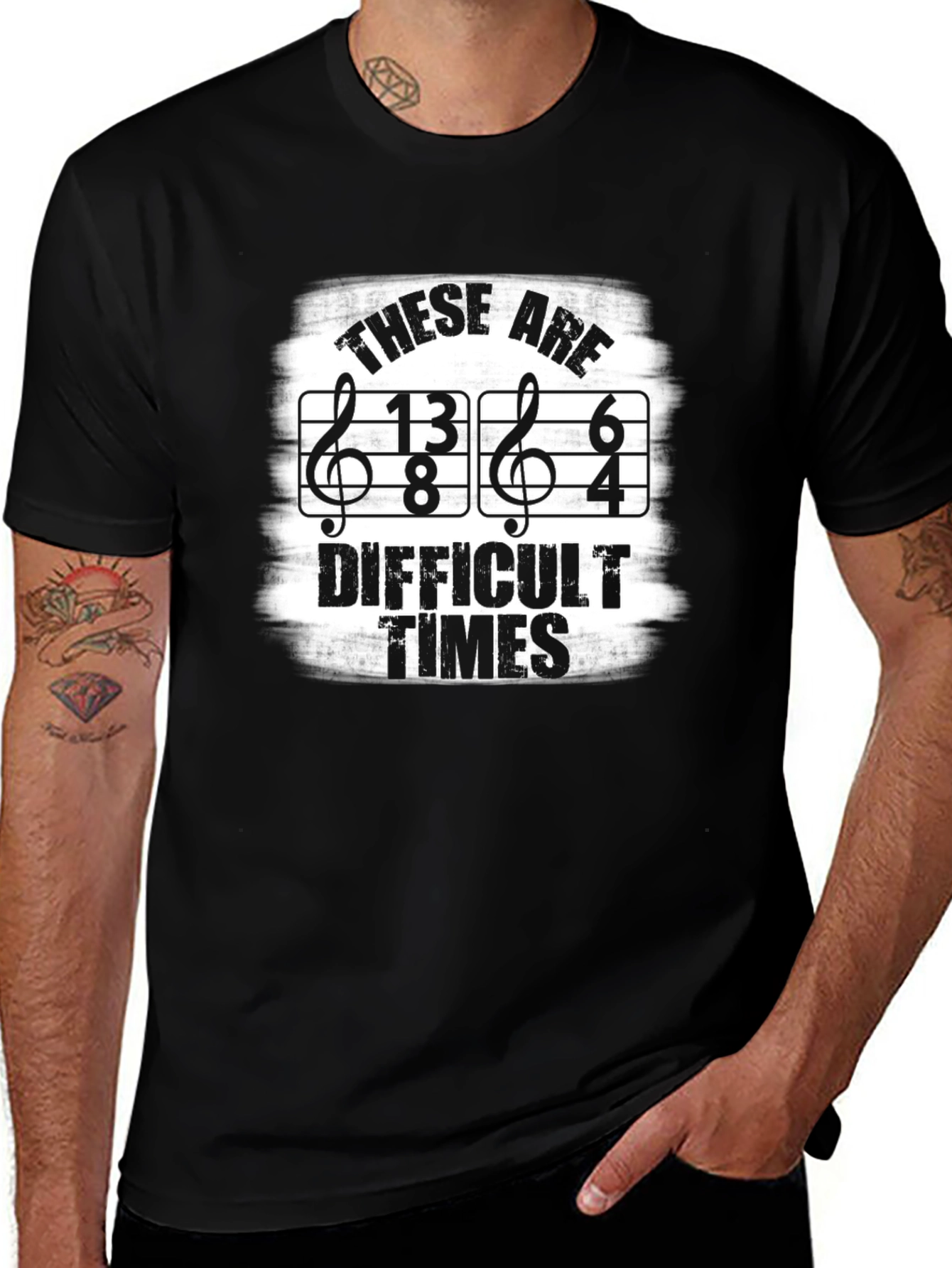 Difficult Times Funny Music T-Shirt