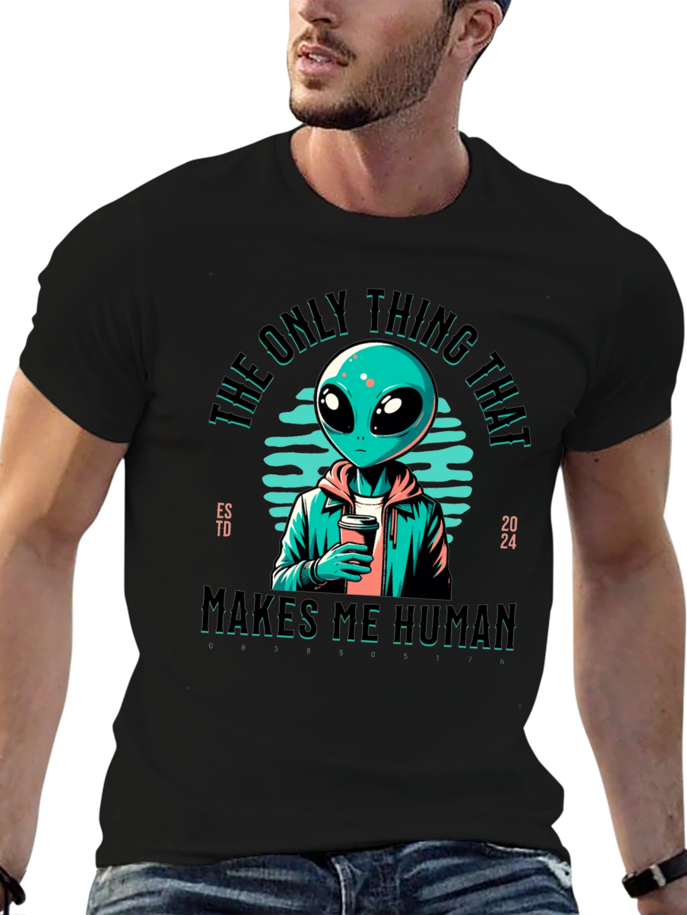 Alien Makes Me Human Graphic Tee