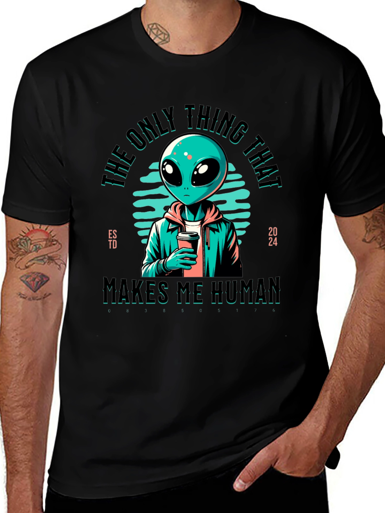 Alien Makes Me Human Graphic Tee