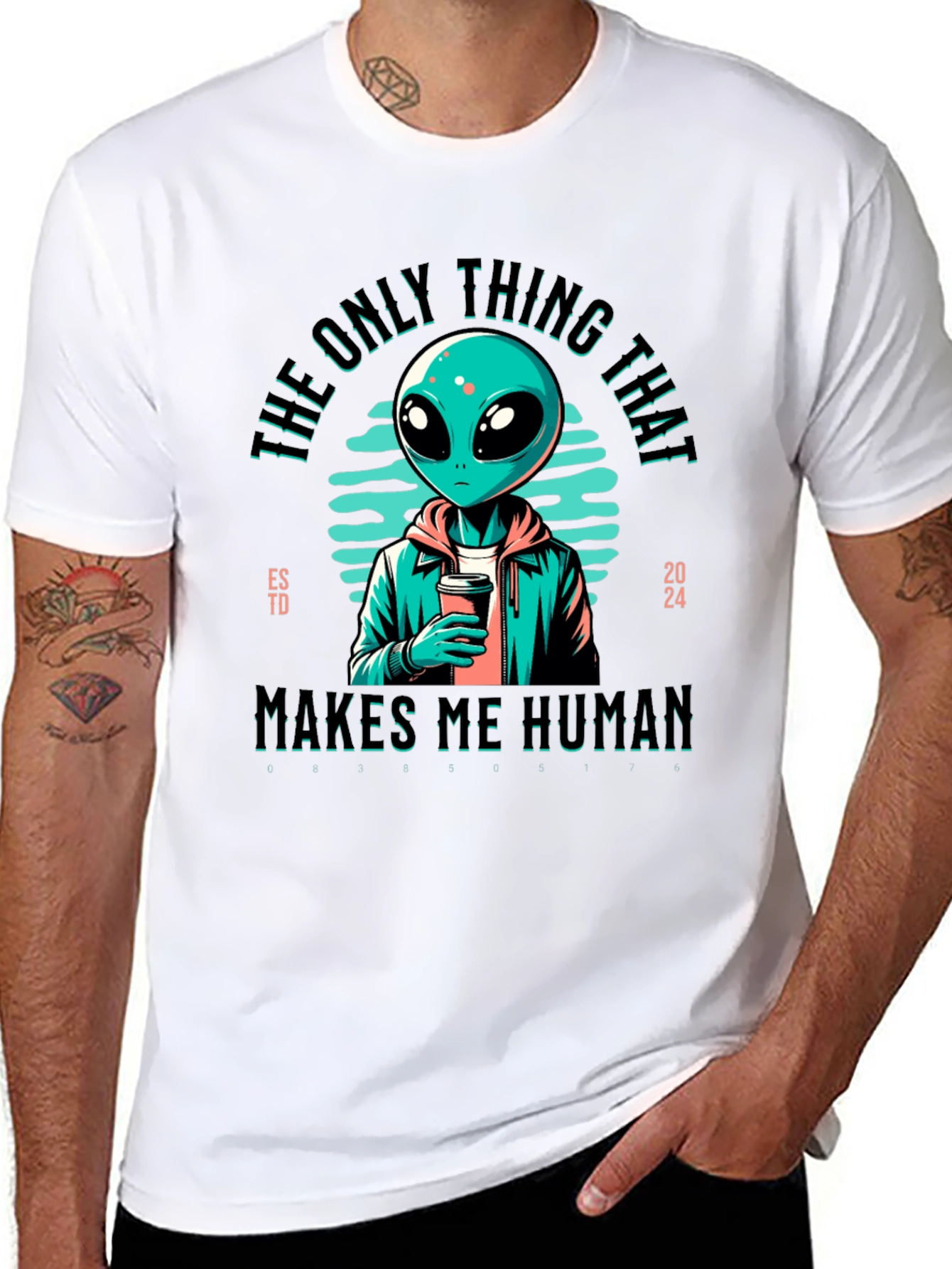Alien Makes Me Human Graphic Tee