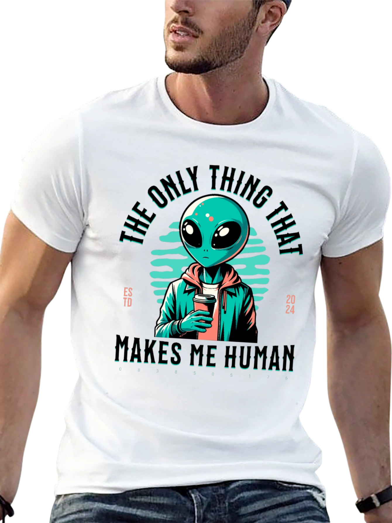 Alien Makes Me Human Graphic Tee