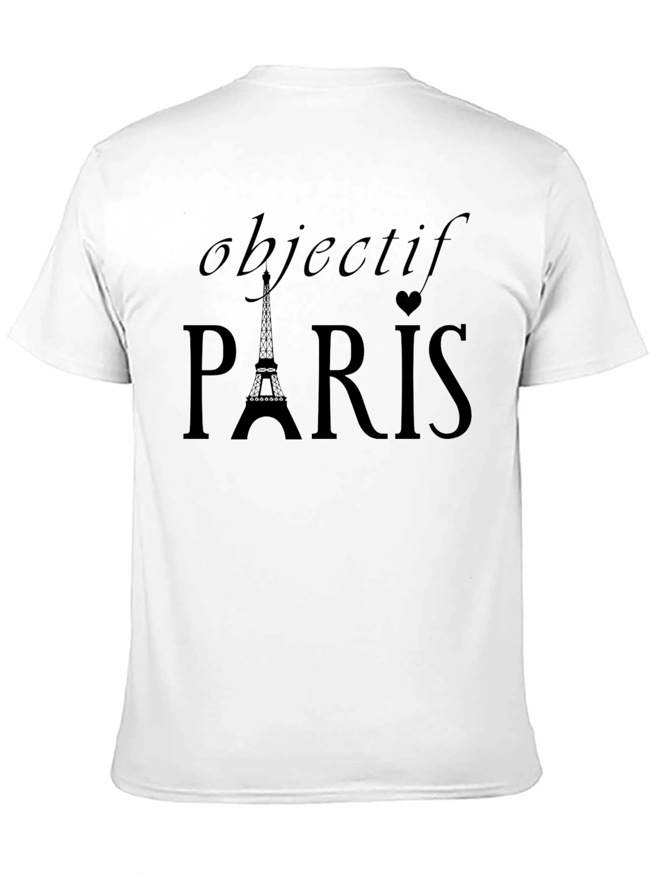 Objectif Paris Black Graphic T-Shirt