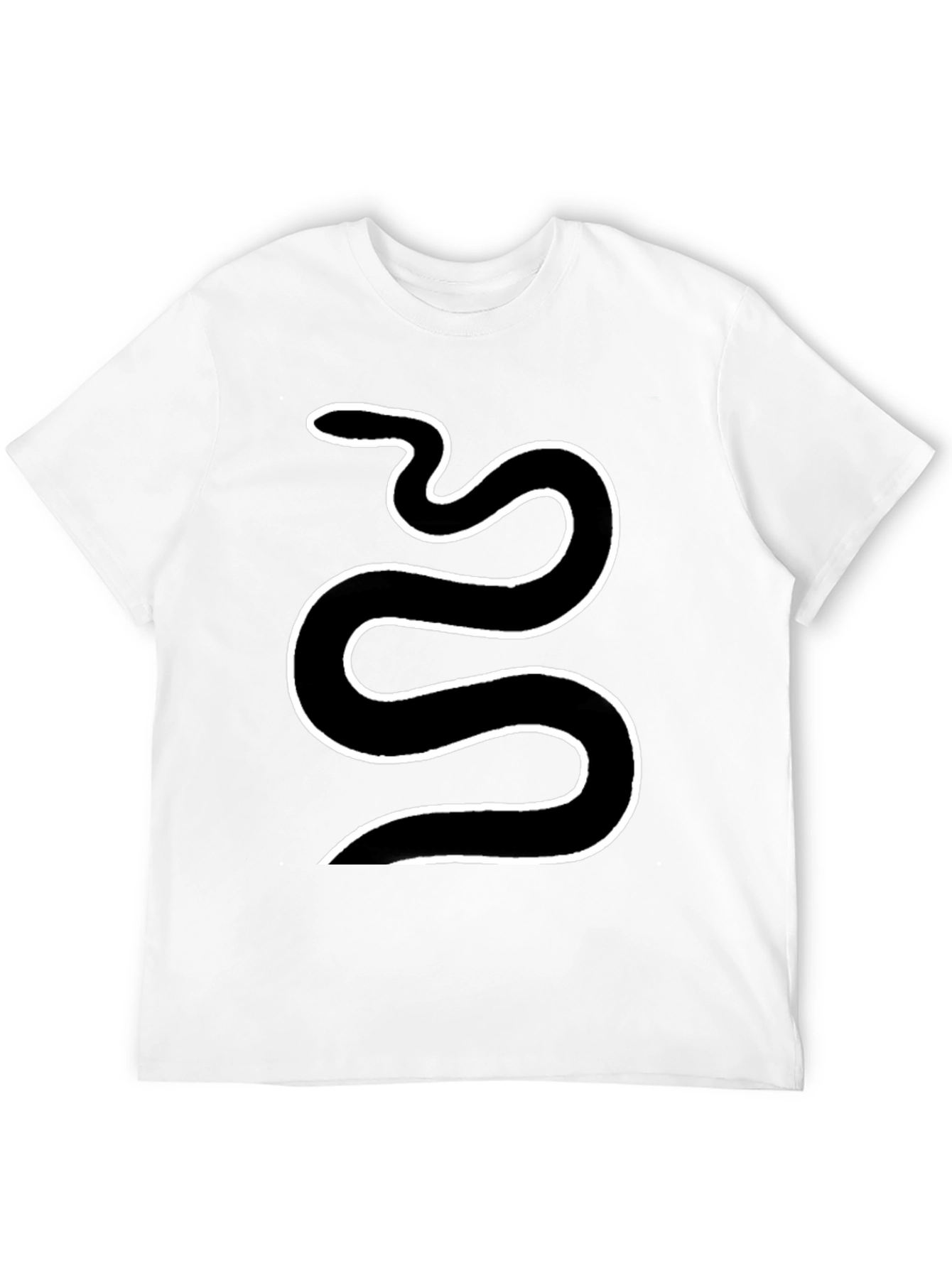 Black Snake Graphic Tee - Cool Serpent Design