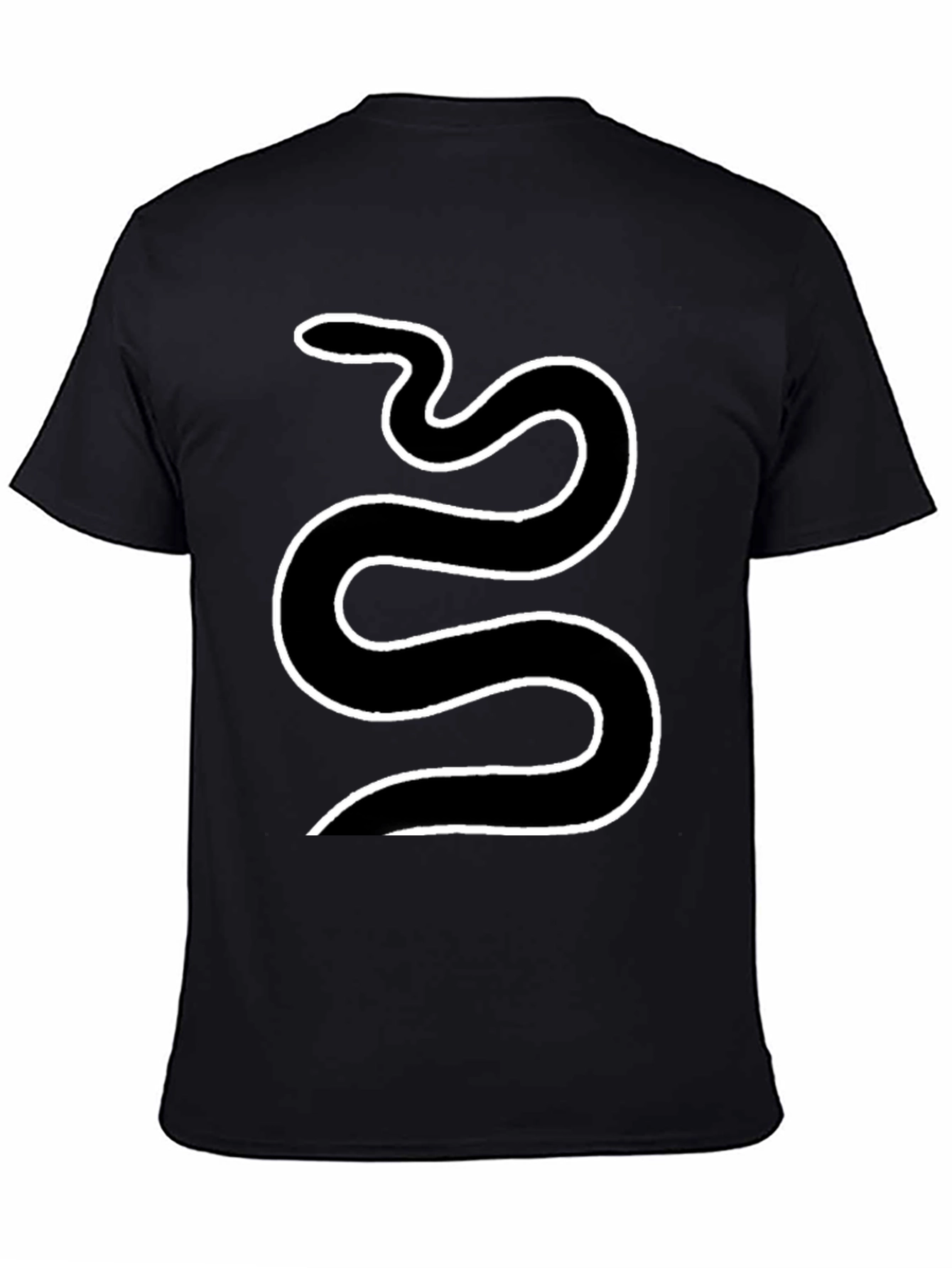 Black Snake Graphic Tee - Cool Serpent Design