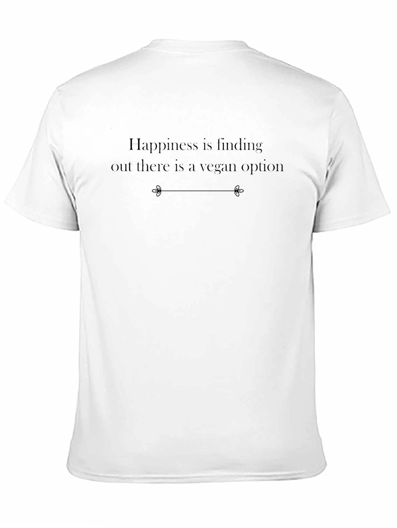 Vegan Option T-Shirt - Unisex Black