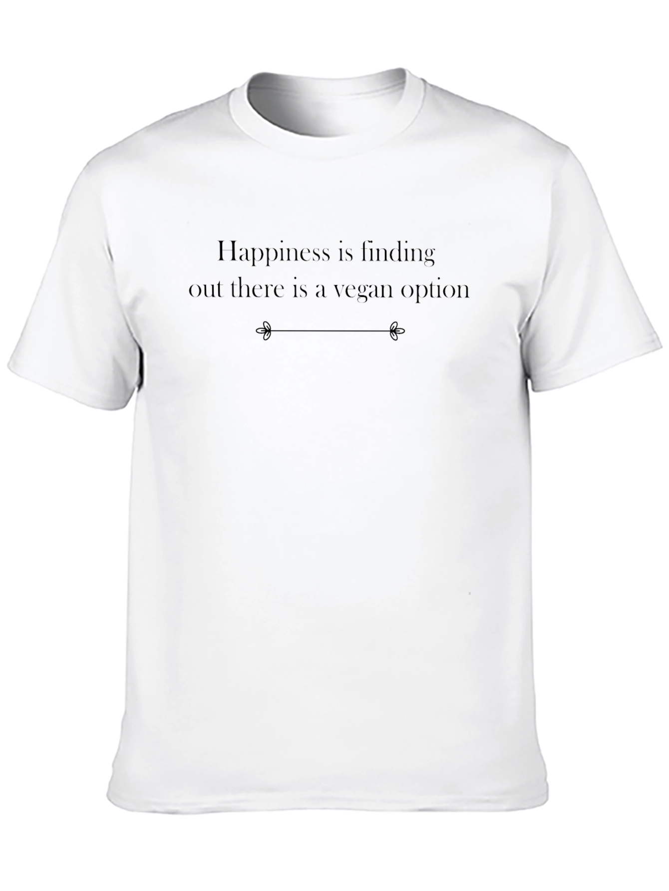 Vegan Option T-Shirt - Unisex Black
