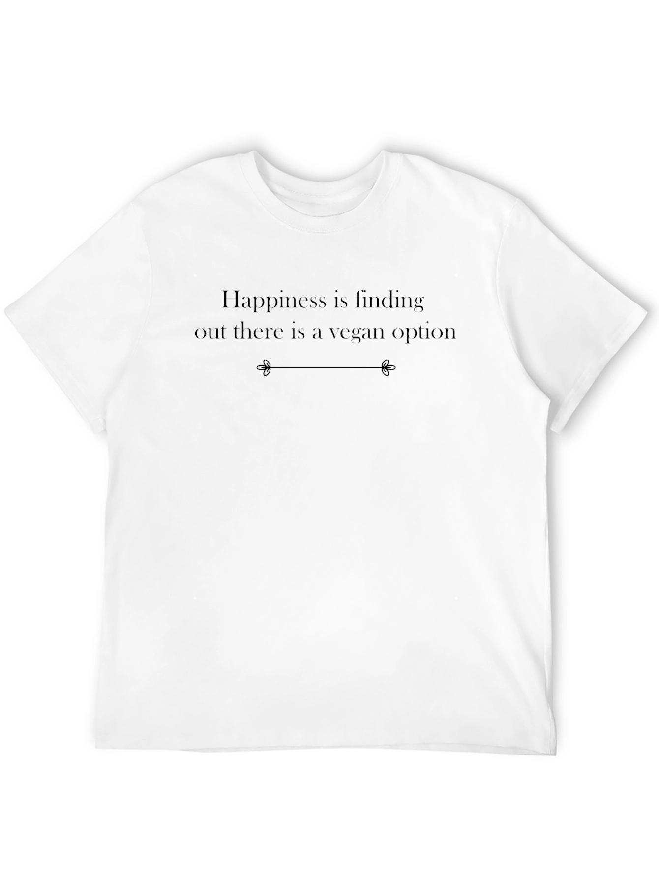 Vegan Option T-Shirt - Unisex Black