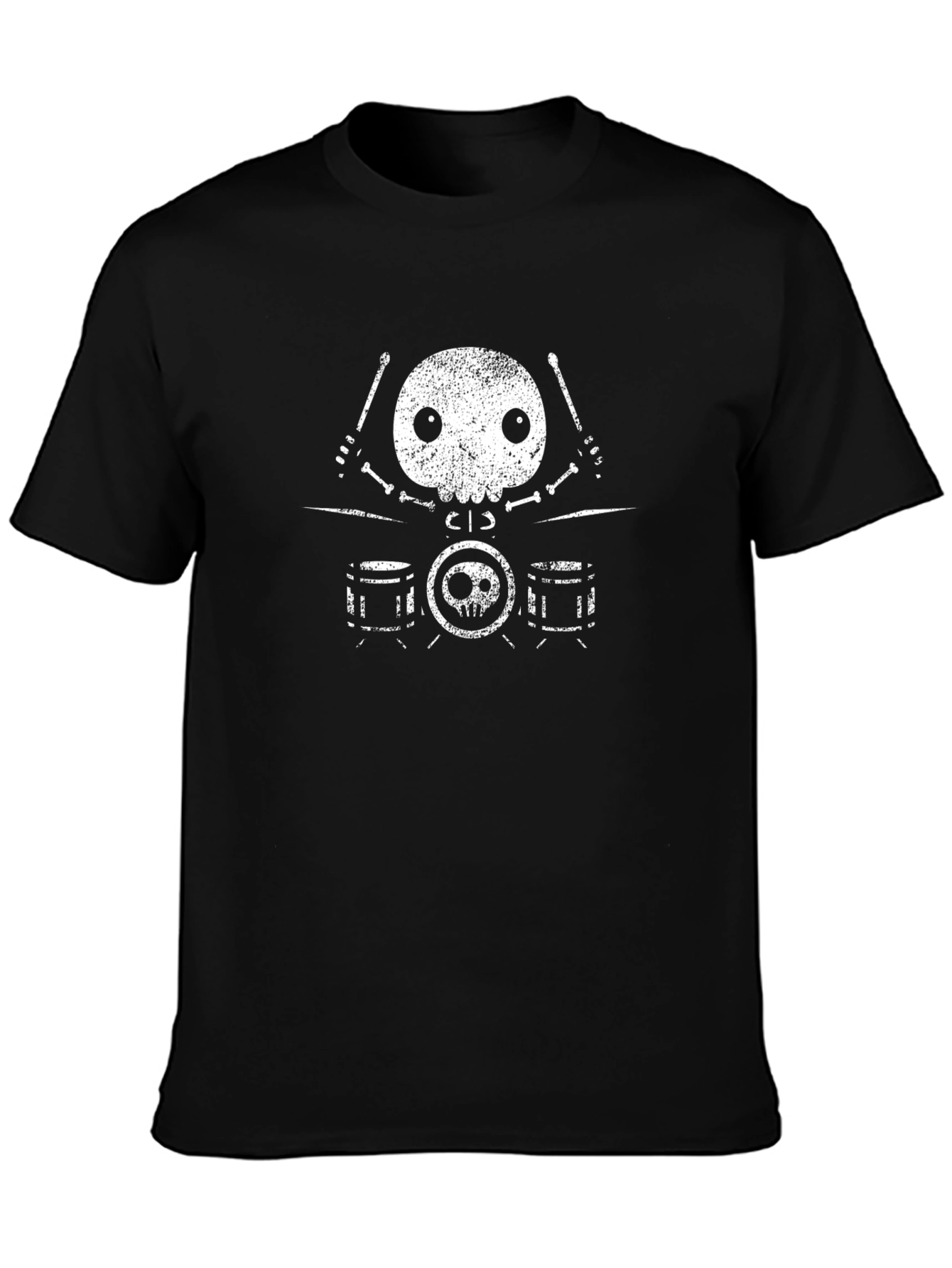 Skull Drummer Graphic Tee