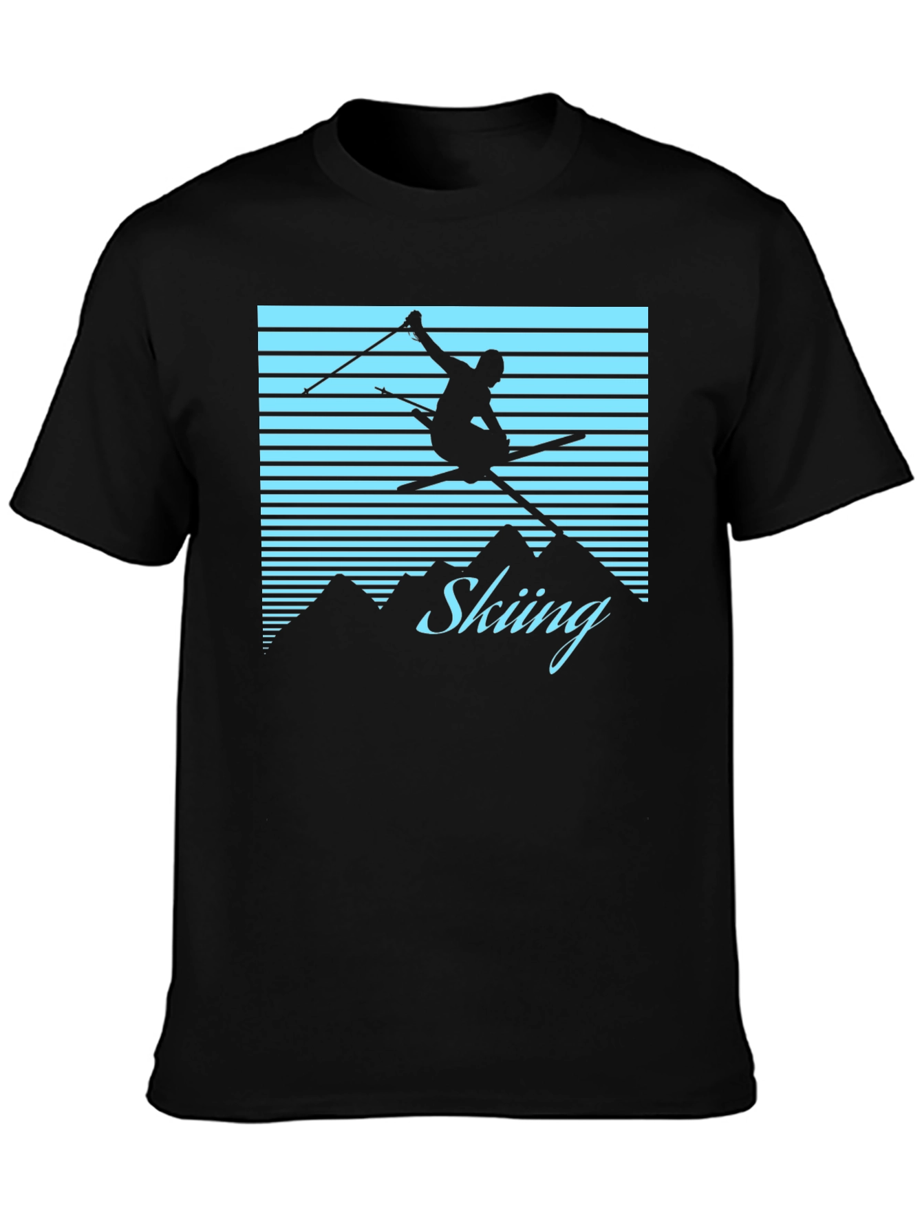 Retro Skiing Graphic Tee