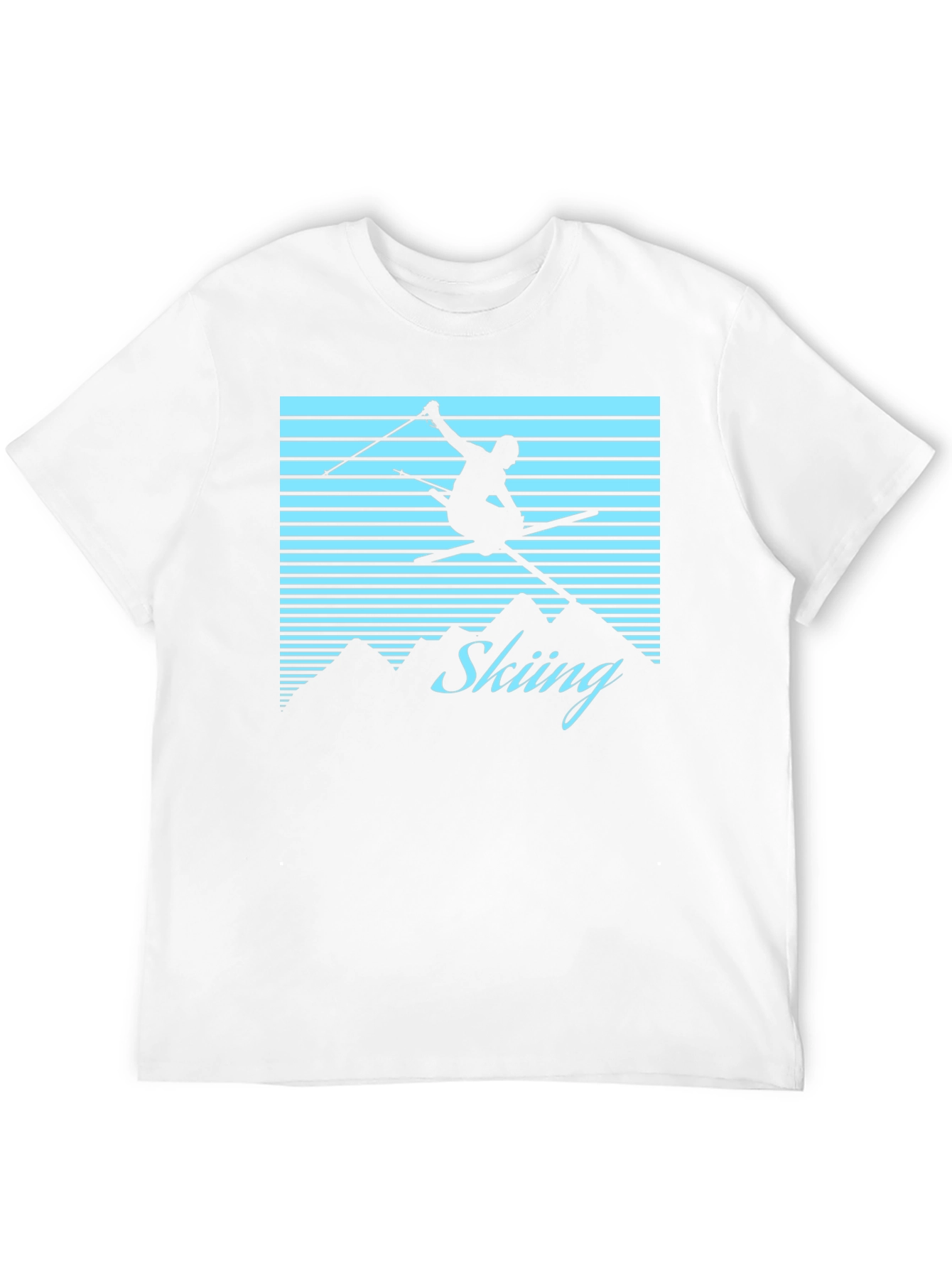 Retro Skiing Graphic Tee