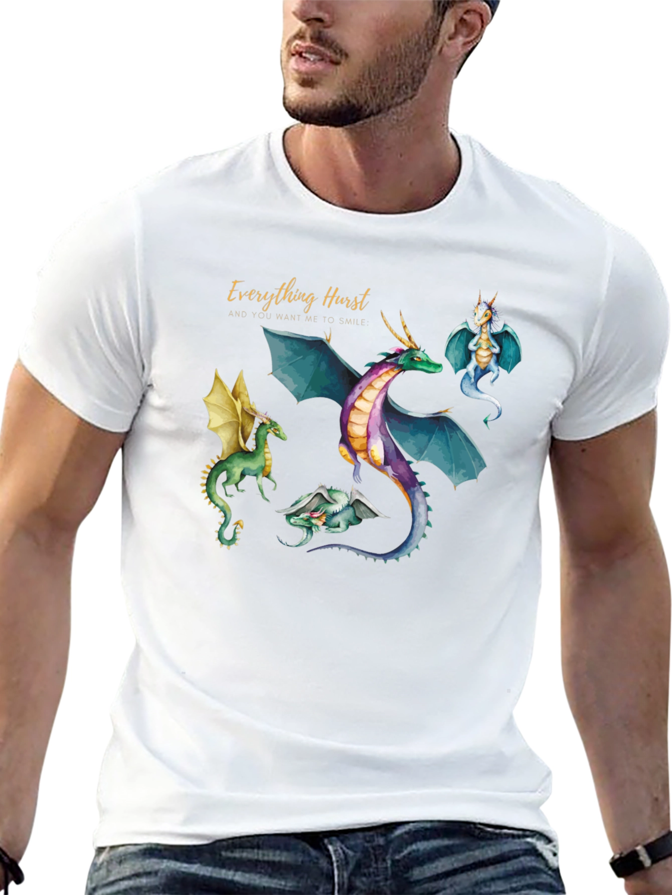 Everything Hurst Dragon Graphic T-Shirt