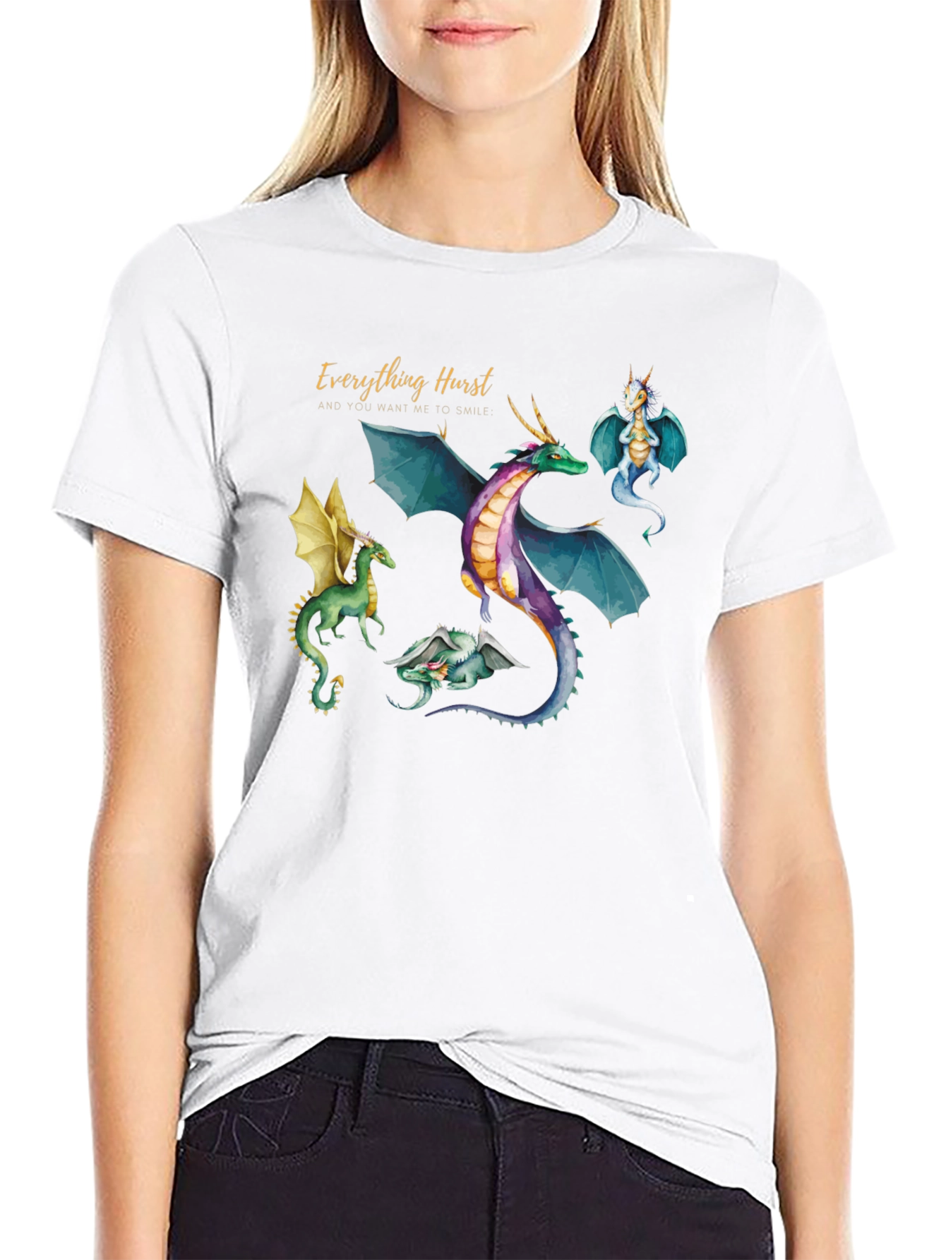 Everything Hurst Dragon Graphic T-Shirt