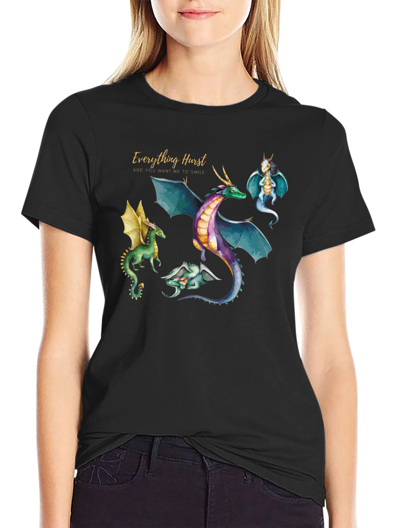 Everything Hurst Dragon Graphic T-Shirt