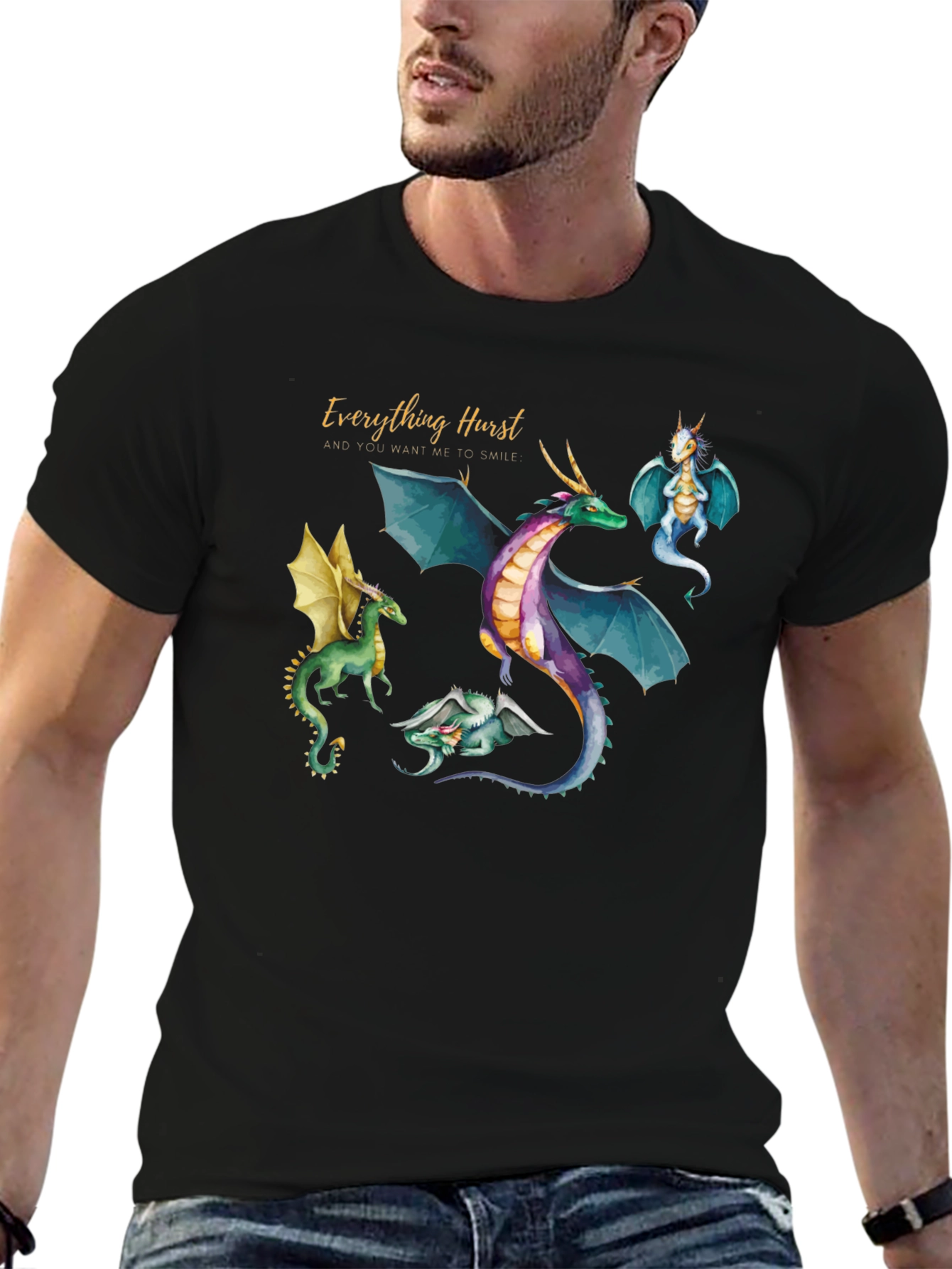 Everything Hurst Dragon Graphic T-Shirt