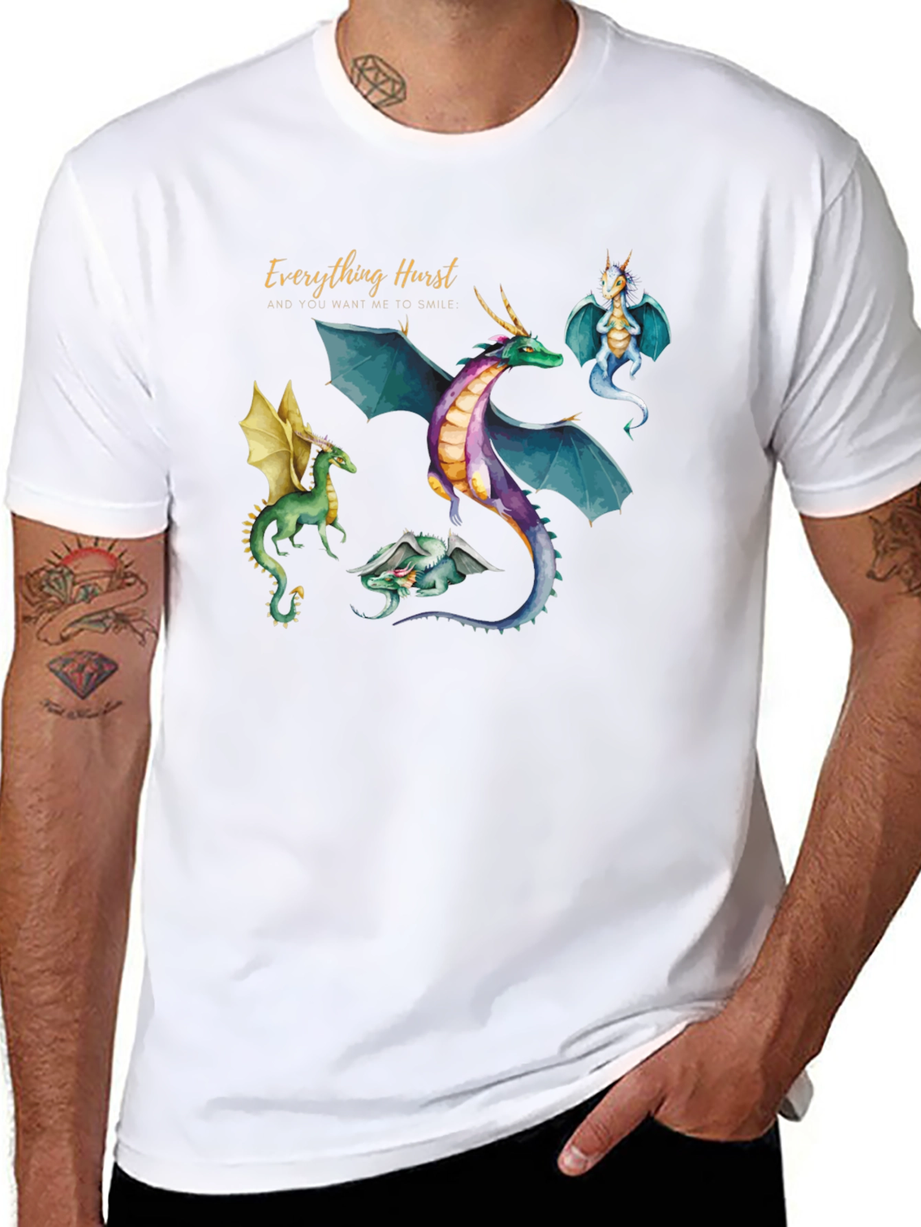 Everything Hurst Dragon Graphic T-Shirt