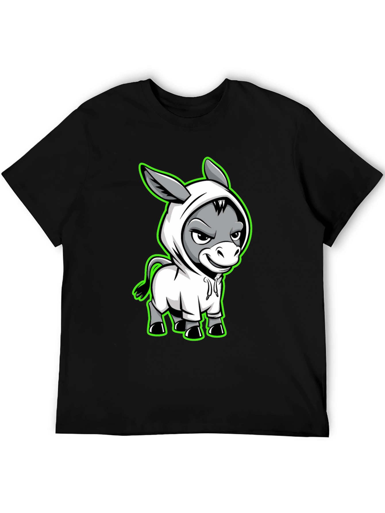Cool Donkey Cartoon Graphic T-Shirt