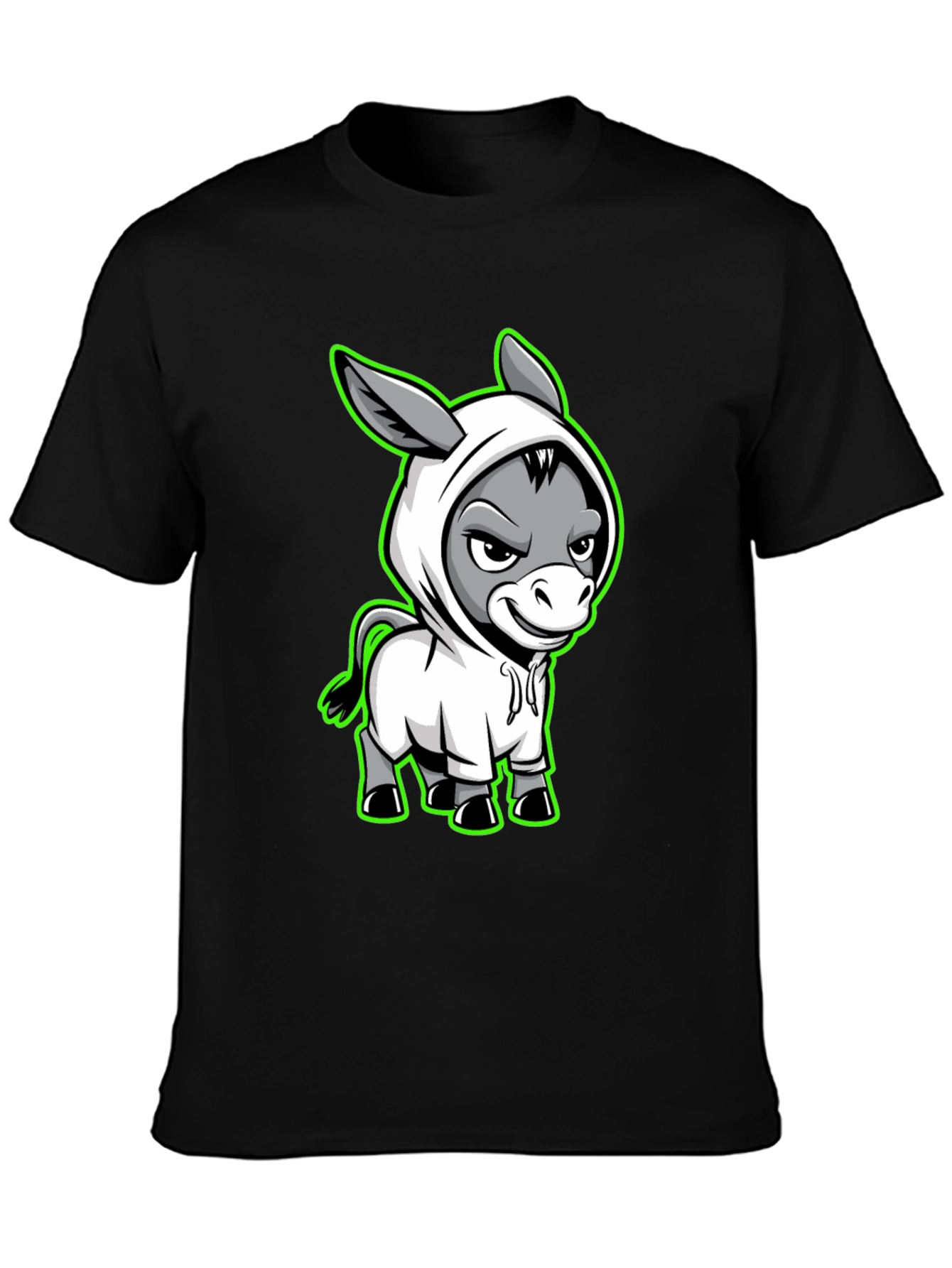 Cool Donkey Cartoon Graphic T-Shirt