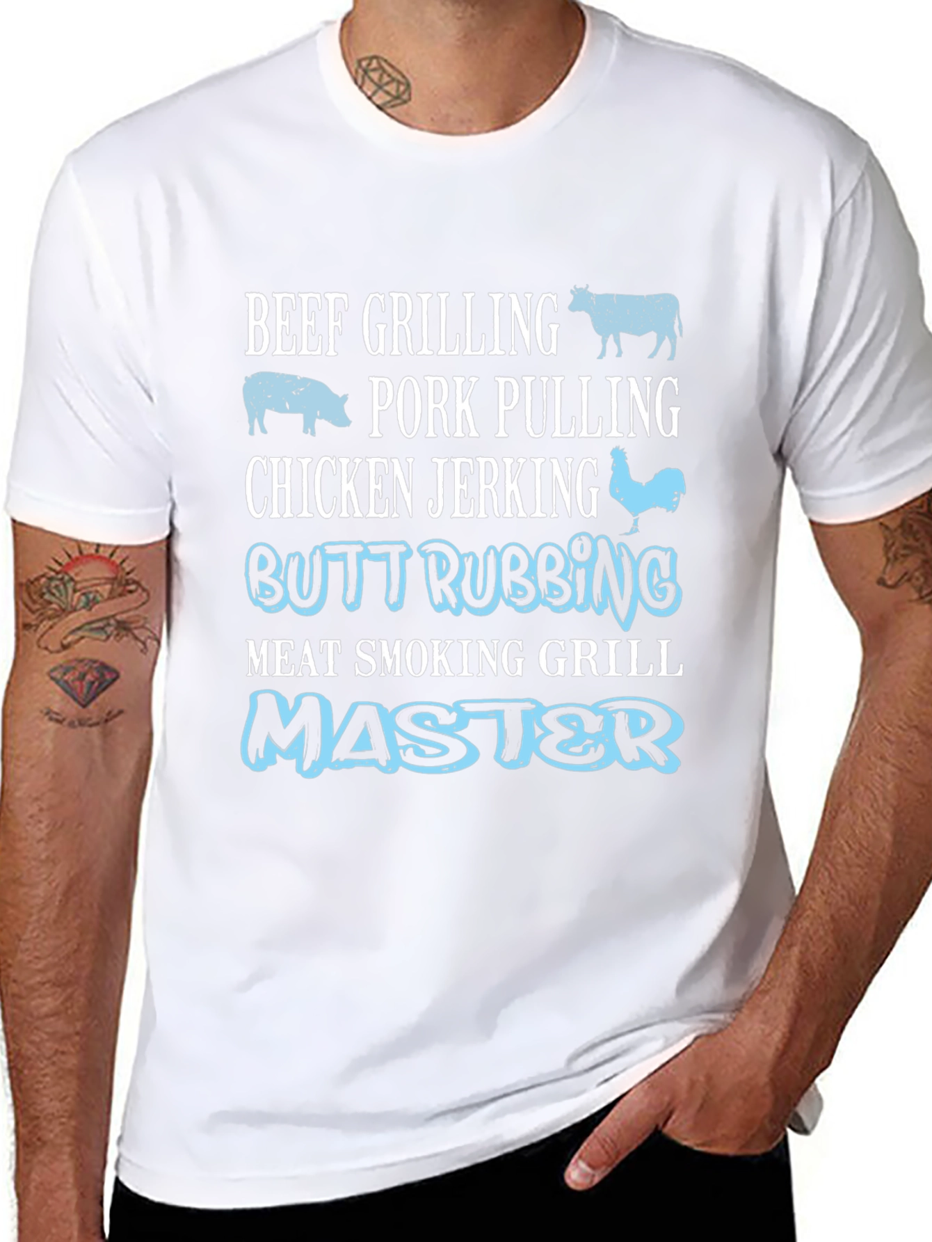 Beef Pork Chicken Grill Master T-Shirt