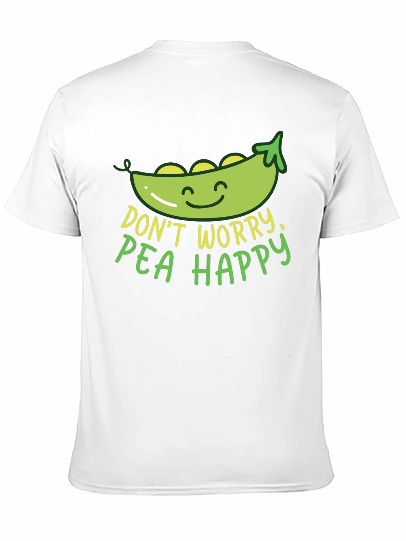 Dont Worry Pea Happy Graphic T-Shirt