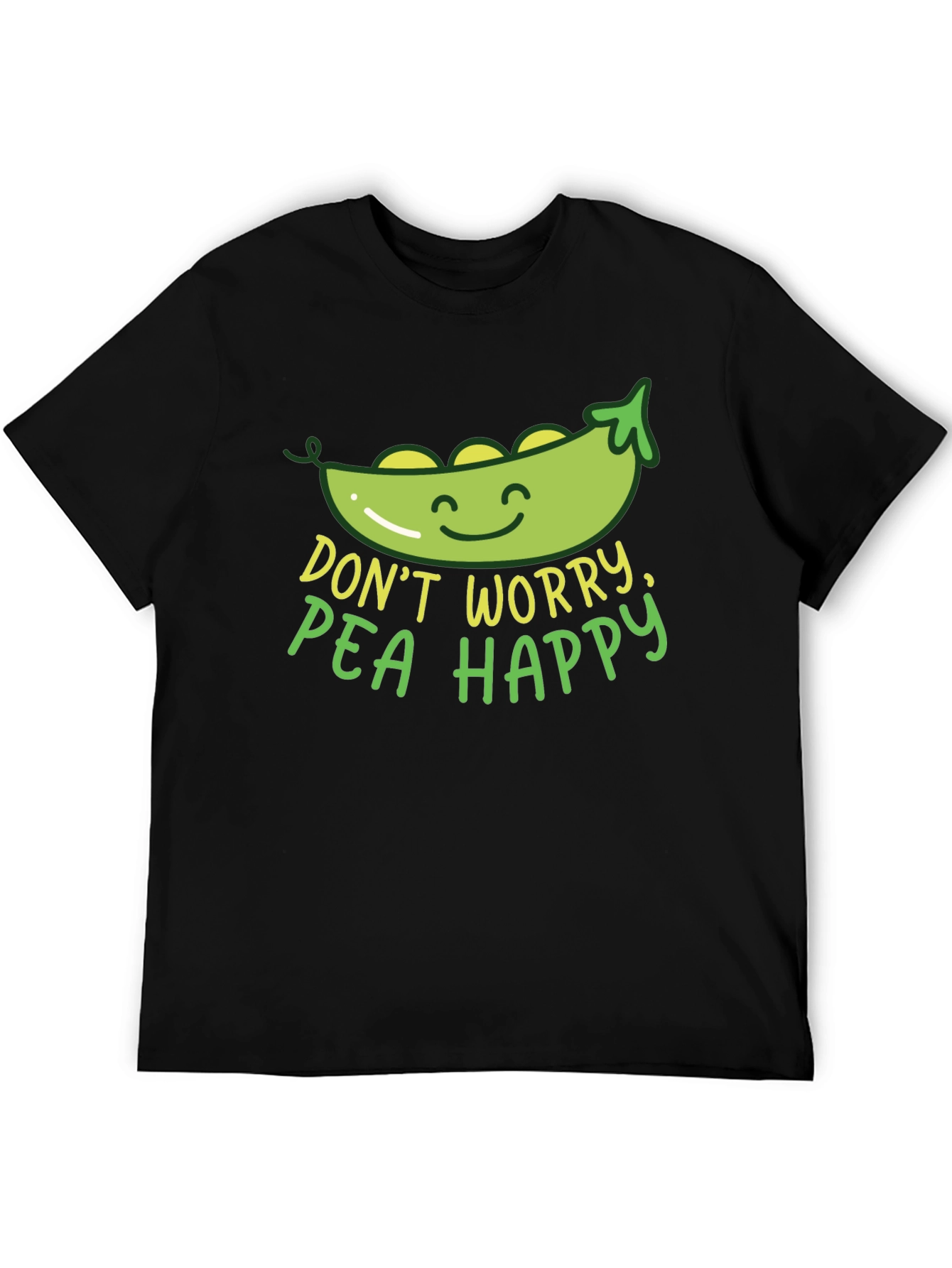 Dont Worry Pea Happy Graphic T-Shirt