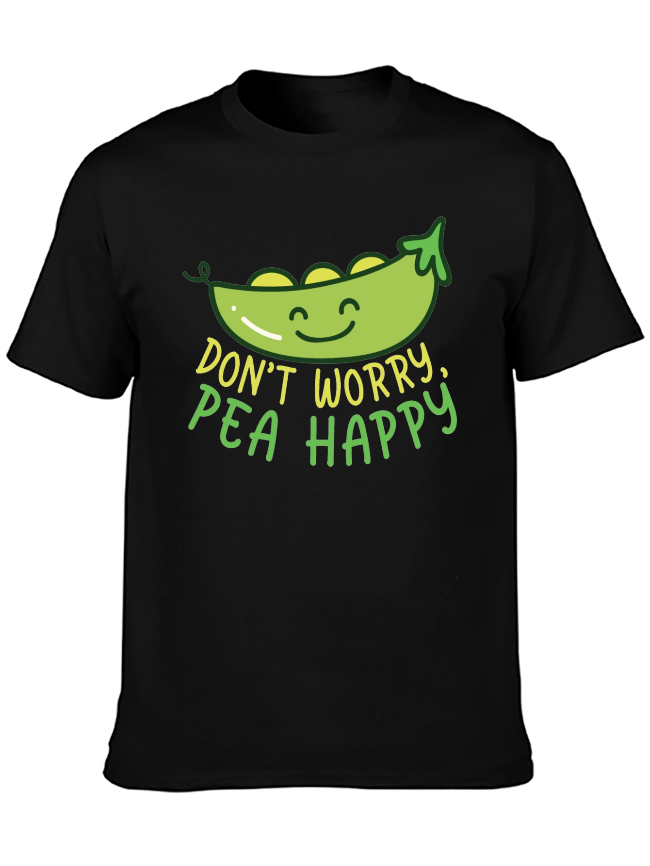 Dont Worry Pea Happy Graphic T-Shirt