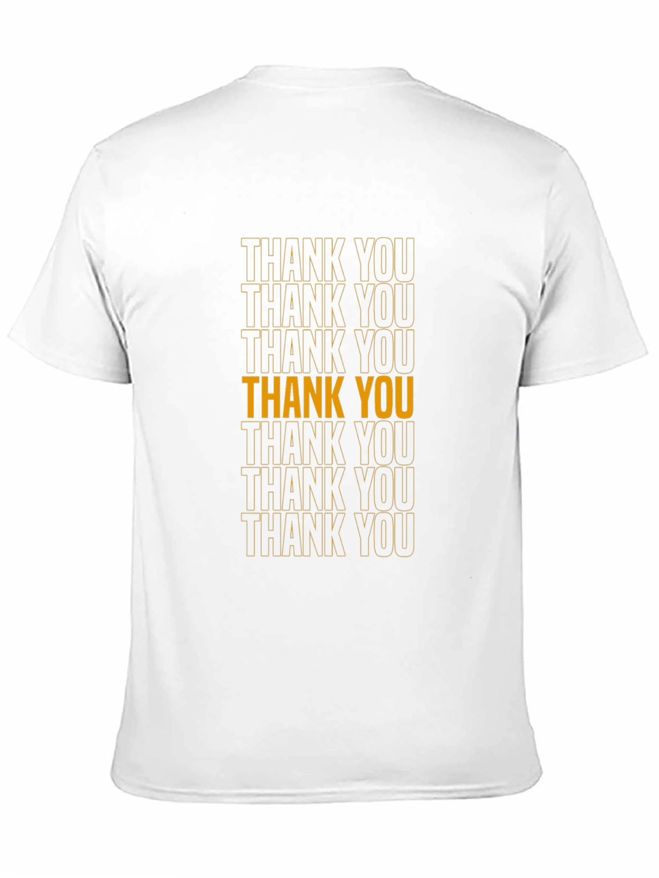 Thank You Graphic Print Black T-Shirt