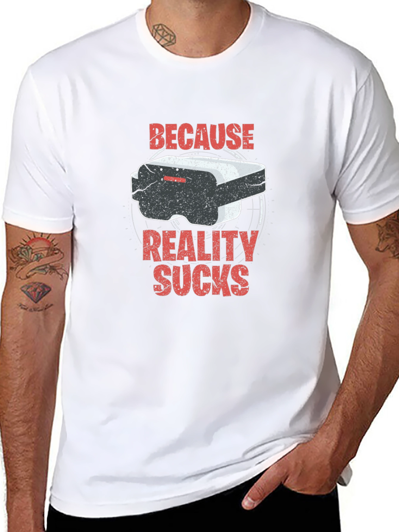 Because Reality Sucks VR T-Shirt